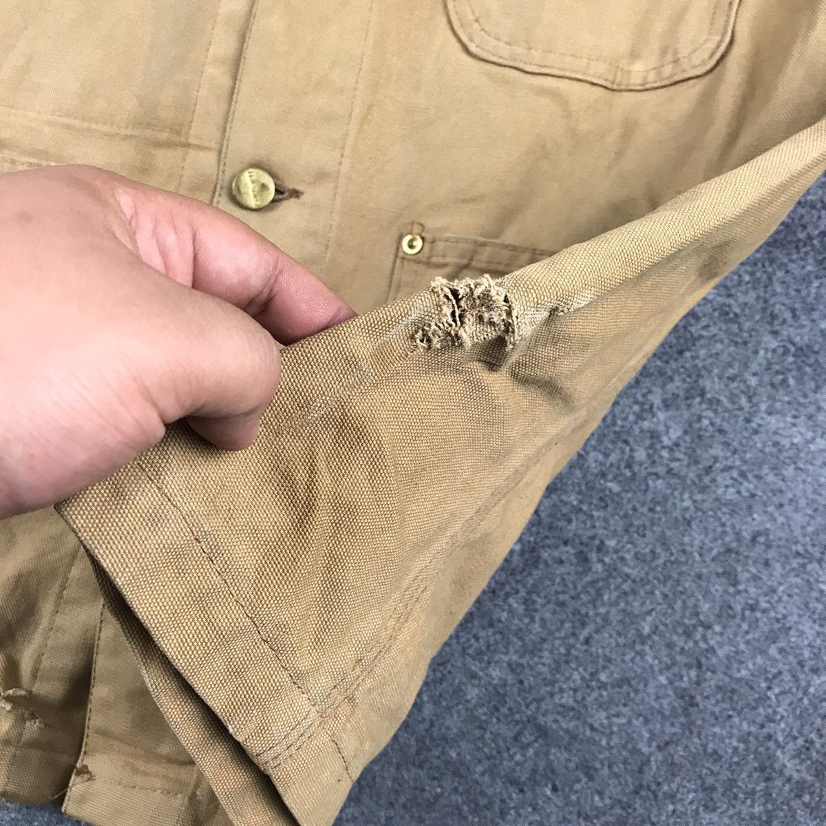 Carhartt 🔥Vintage Distressed Carhartt detroit Chore jacket 🔥 Size US M / EU 48-50 / 2 - 14 Thumbnail