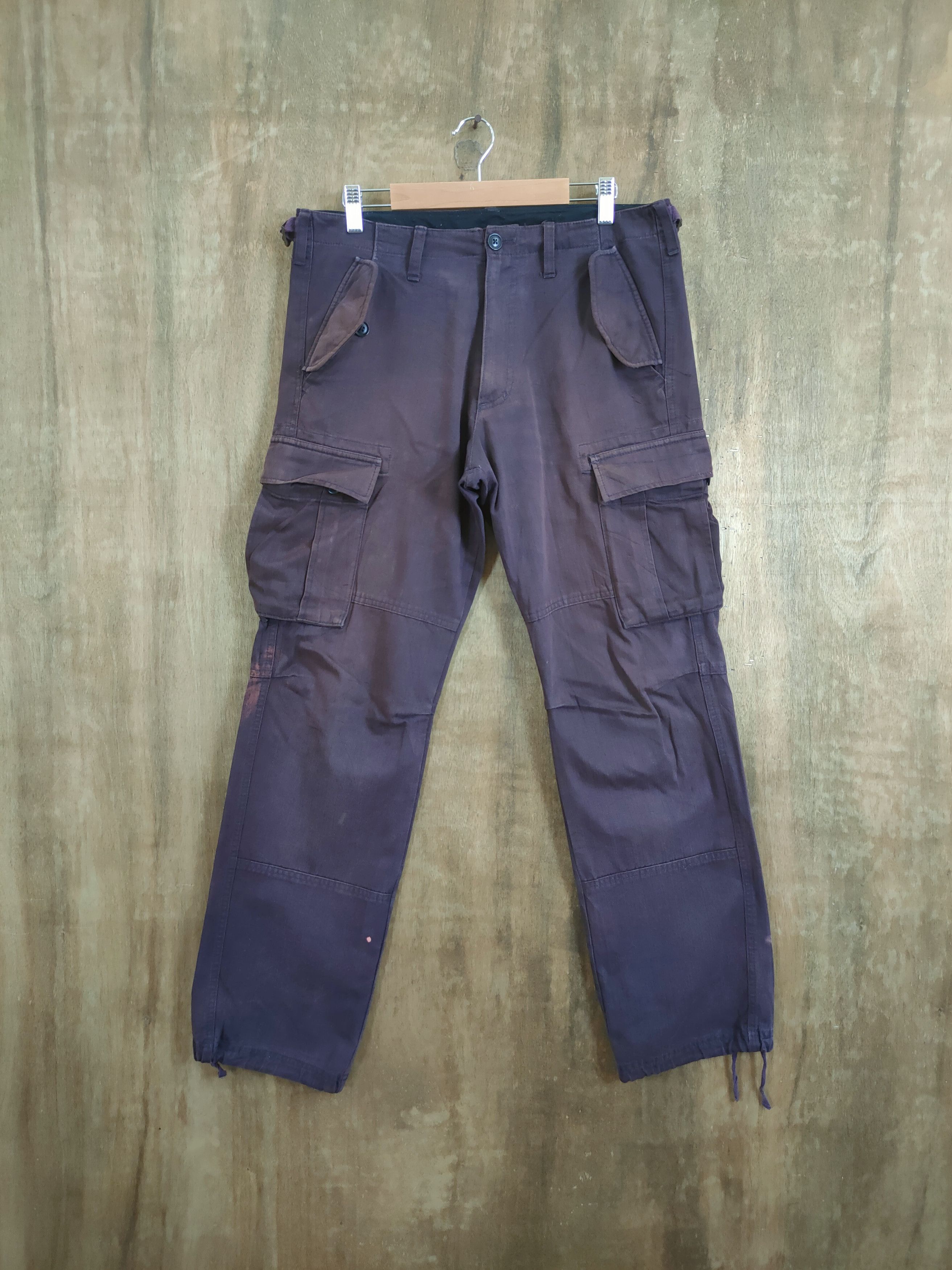 Japanese Brand × Takeo Kikuchi Takeo Kikuchi purple faded multipocket cargo pants #46-776DL Size US 30 / EU 46 - 1 Thumbnail