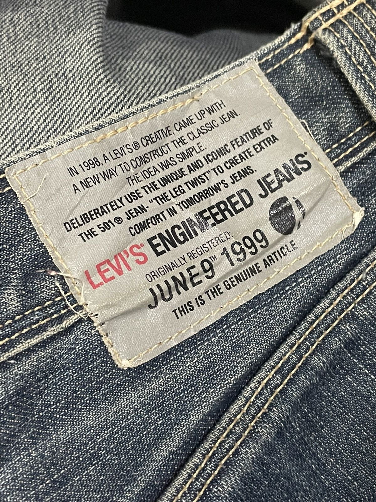 Levi's × Vintage Vintage 2006 Levis Engineered Faded Wash Denim Size US 33 - 13 Thumbnail