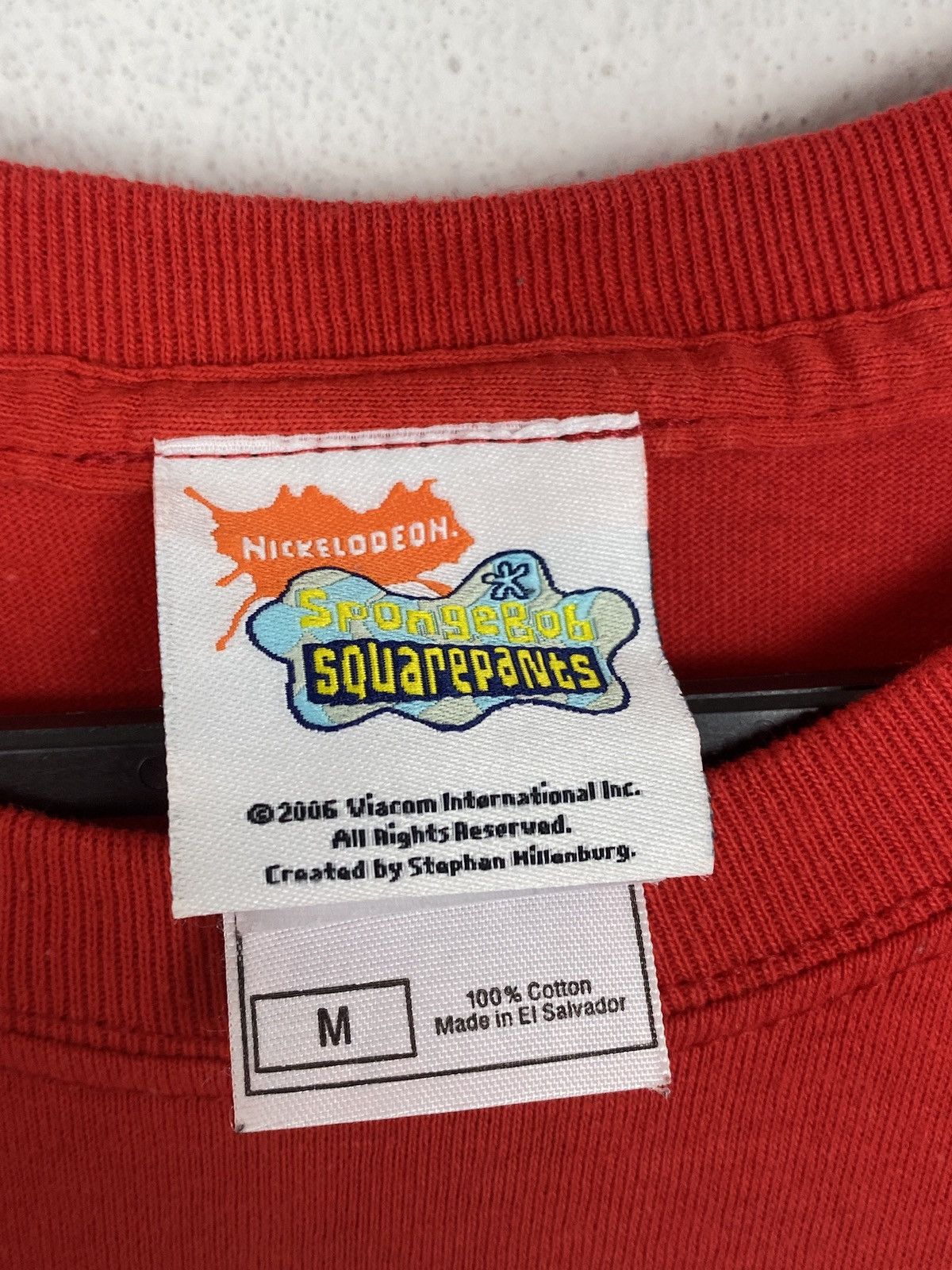Cartoon Network 00s Vintage 2006 Sponge Bob Squidward Quote T-Shirt In Red Size US M / EU 48-50 / 2 - 5 Thumbnail