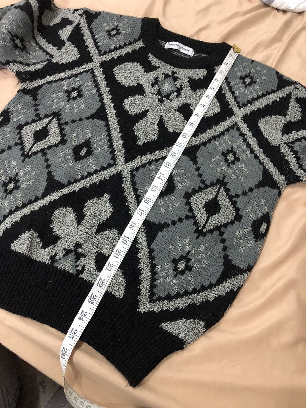 Japanese Brand Vintage Green Hawk Econic Design Knit Sweater Size US M / EU 48-50 / 2 - 14 Thumbnail