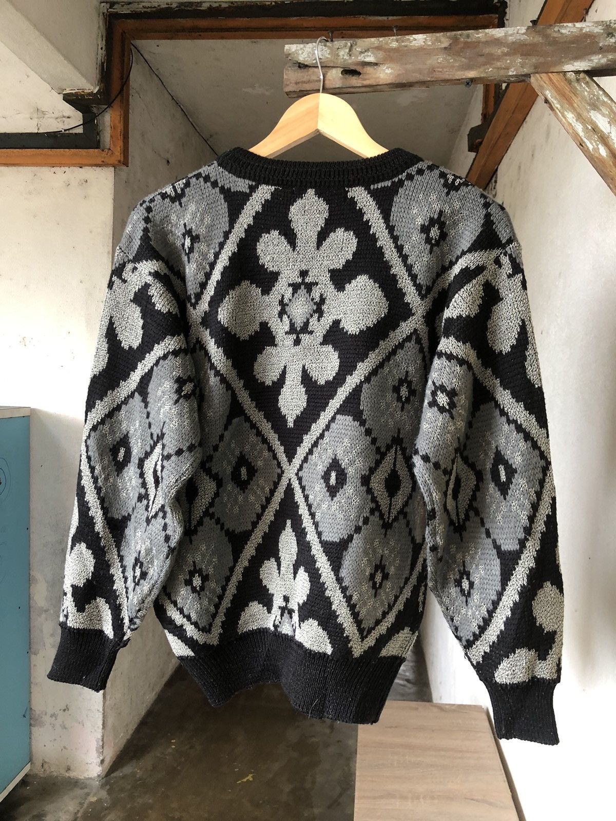 Japanese Brand Vintage Green Hawk Econic Design Knit Sweater Size US M / EU 48-50 / 2 - 2 Thumbnail