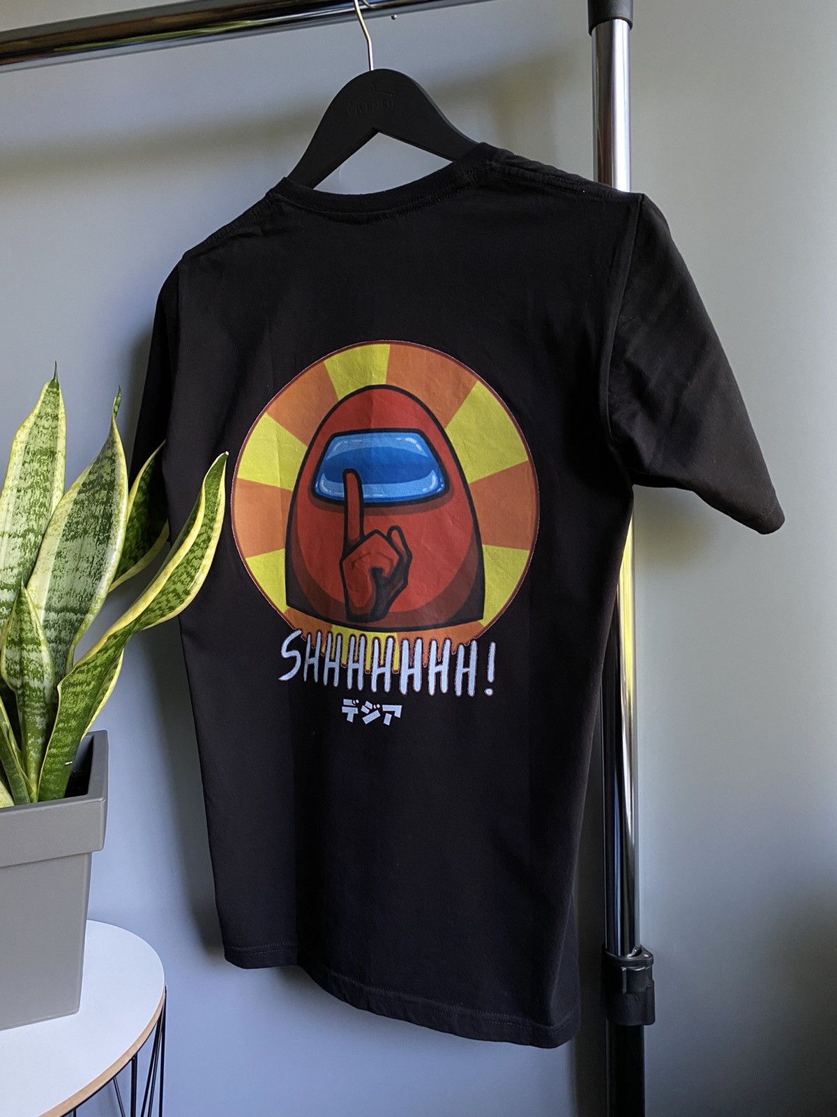 Japanese Brand Shhhhhh!!! Among Us T Shirt Mobile Game Men’s Unisex Tee M Size US M / EU 48-50 / 2 - 9 Thumbnail