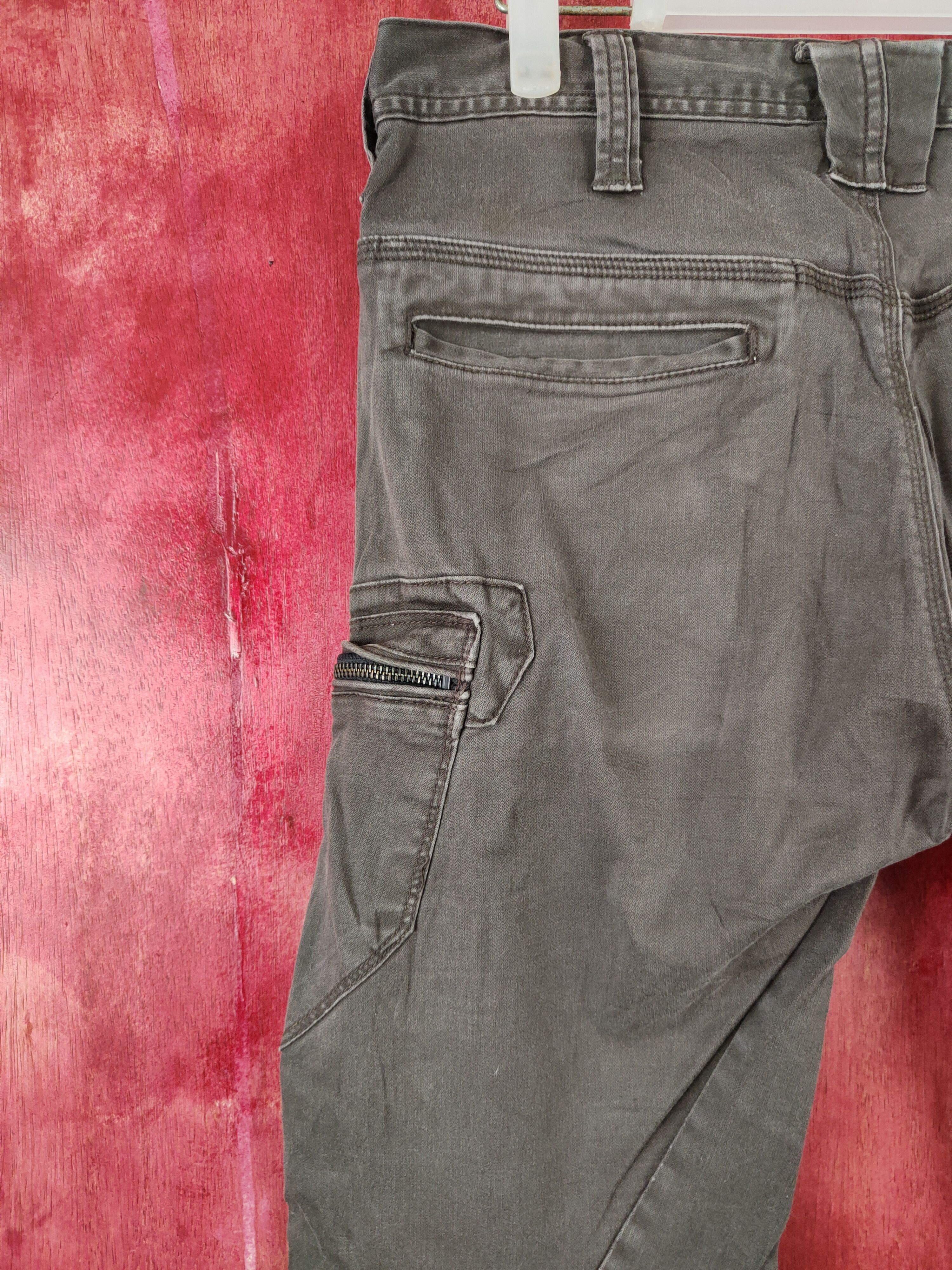 Japanese Brand Evenriver Dark Brown Multi Pocket Tactical Cargo Pants #S444 Size US 33 - 8 Thumbnail