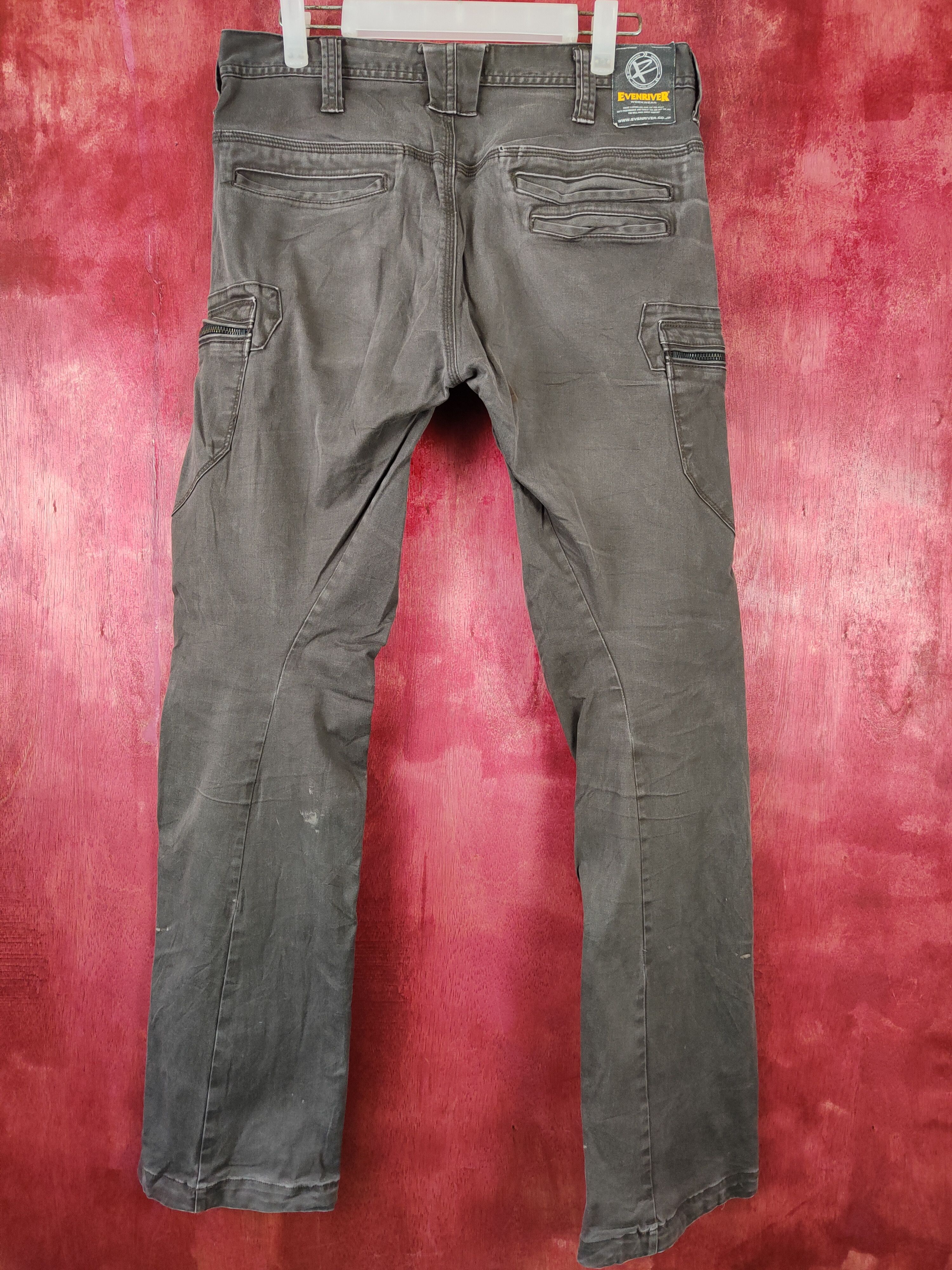 Japanese Brand Evenriver Dark Brown Multi Pocket Tactical Cargo Pants #S444 Size US 33 - 7 Thumbnail