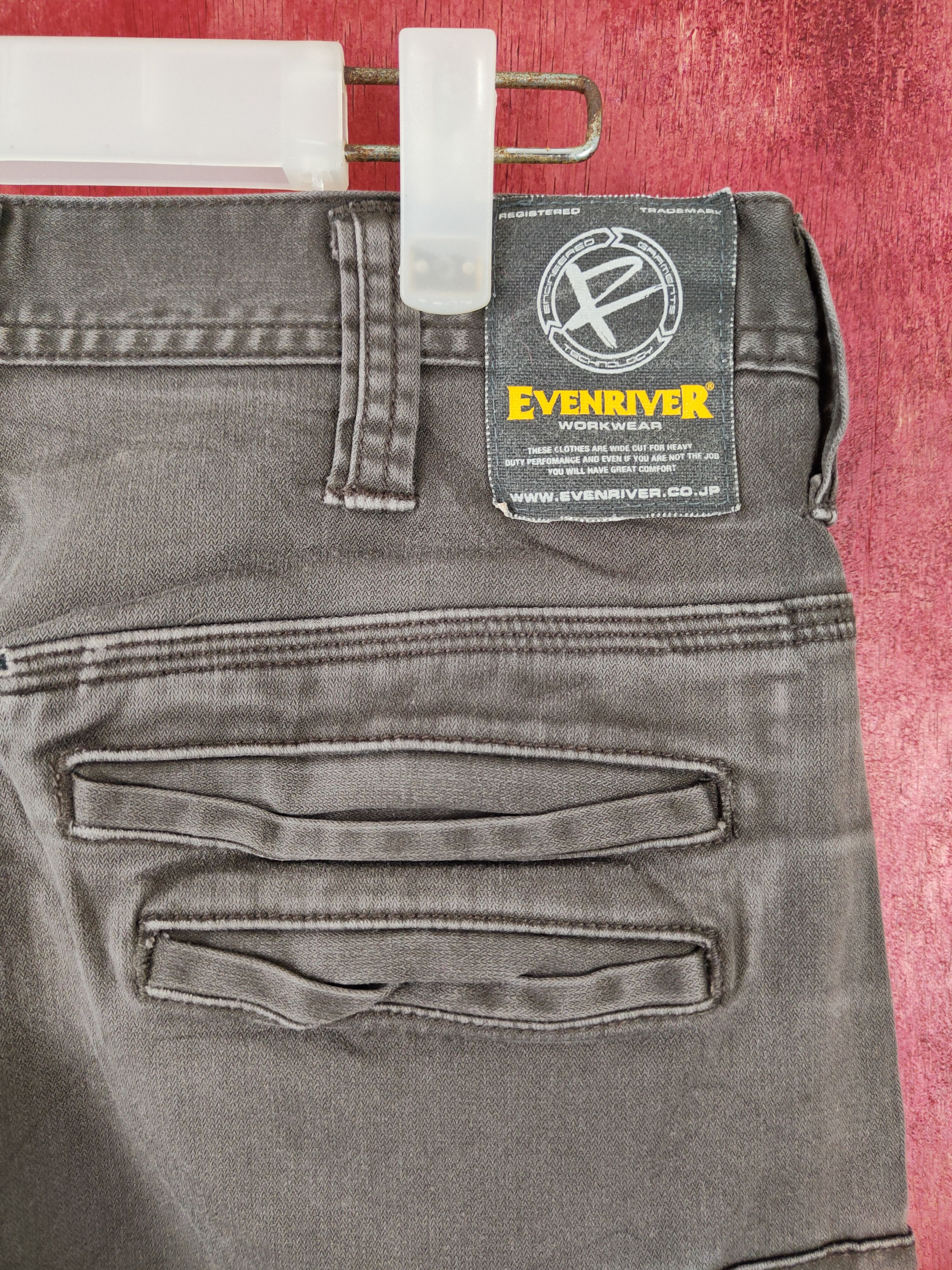 Japanese Brand Evenriver Dark Brown Multi Pocket Tactical Cargo Pants #S444 Size US 33 - 10 Thumbnail
