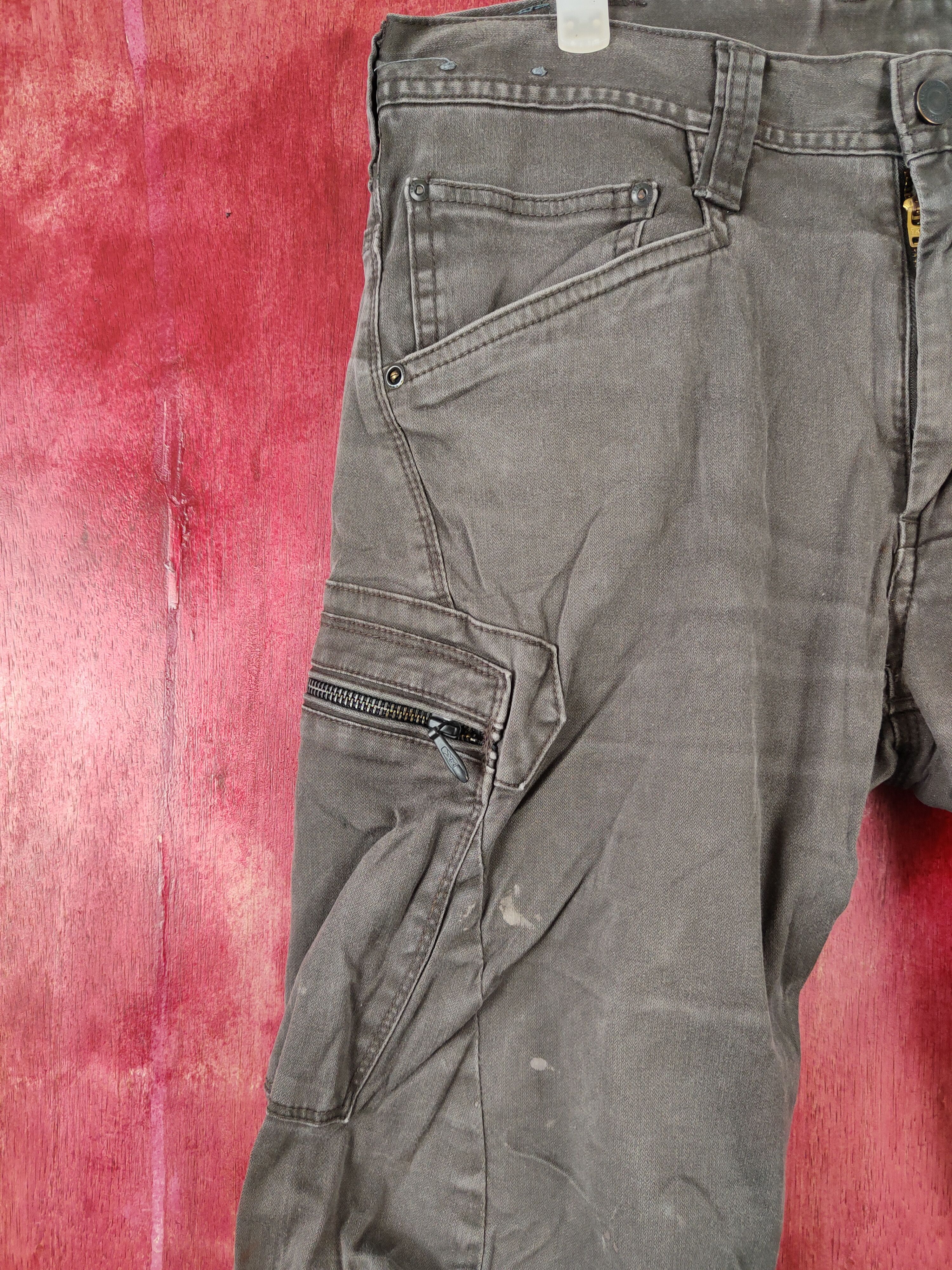 Japanese Brand Evenriver Dark Brown Multi Pocket Tactical Cargo Pants #S444 Size US 33 - 3 Thumbnail
