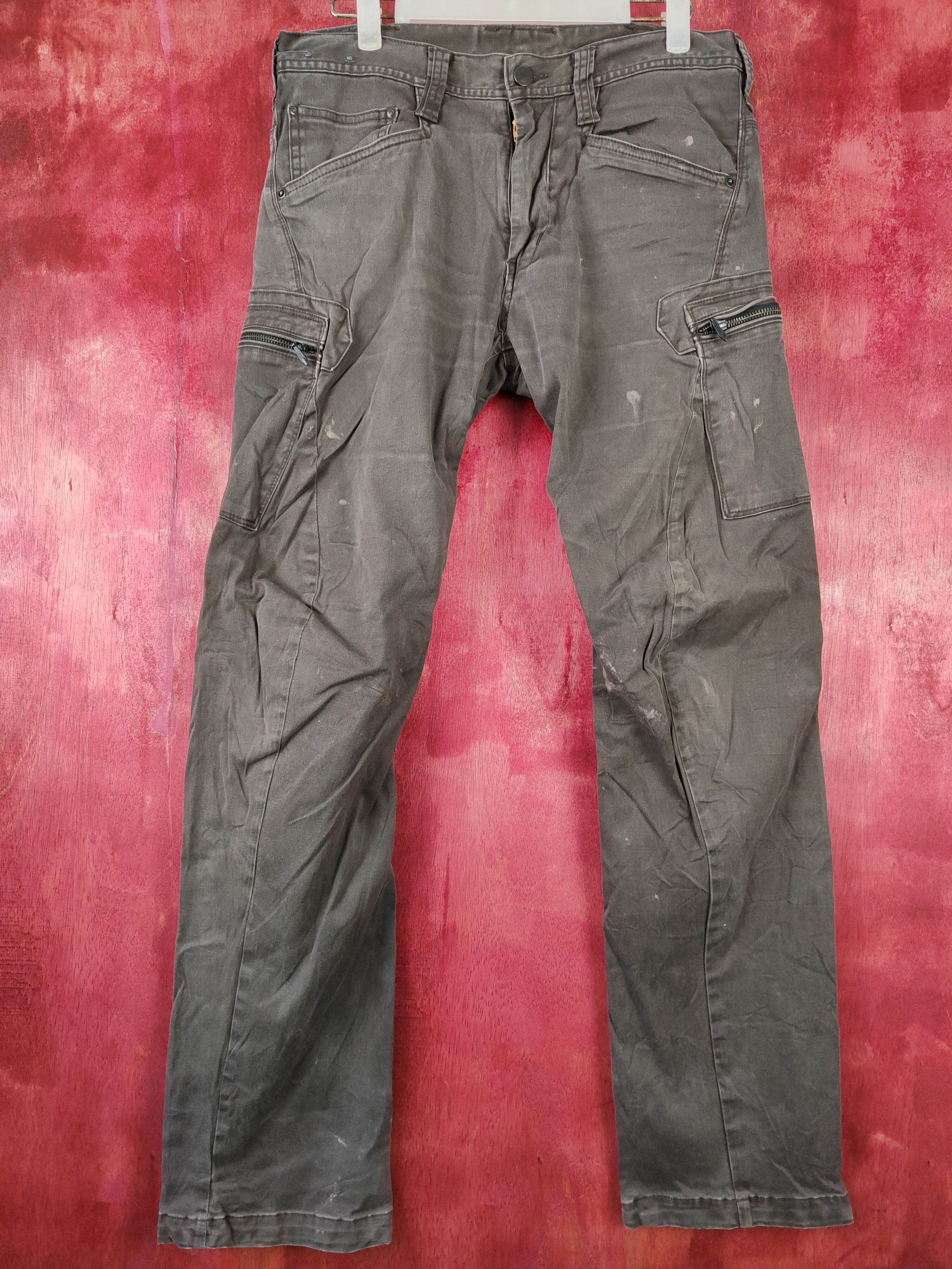 Japanese Brand Evenriver Dark Brown Multi Pocket Tactical Cargo Pants #S444 Size US 33 - 1 Thumbnail