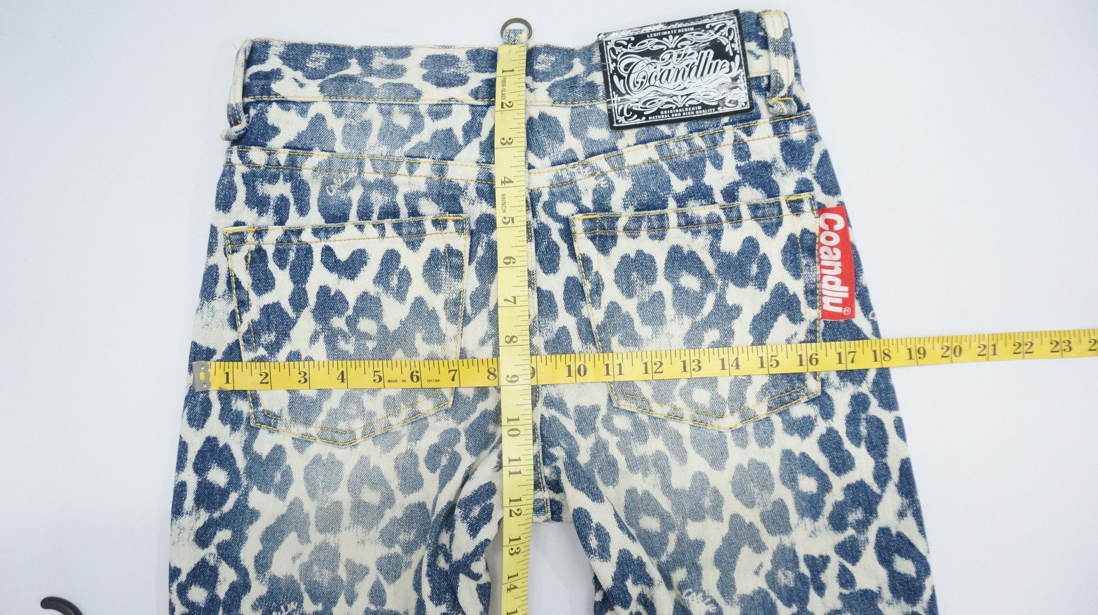 Japanese Brand CO & LU Leopard Print Jeans Size US 28 / EU 44 - 17 Thumbnail