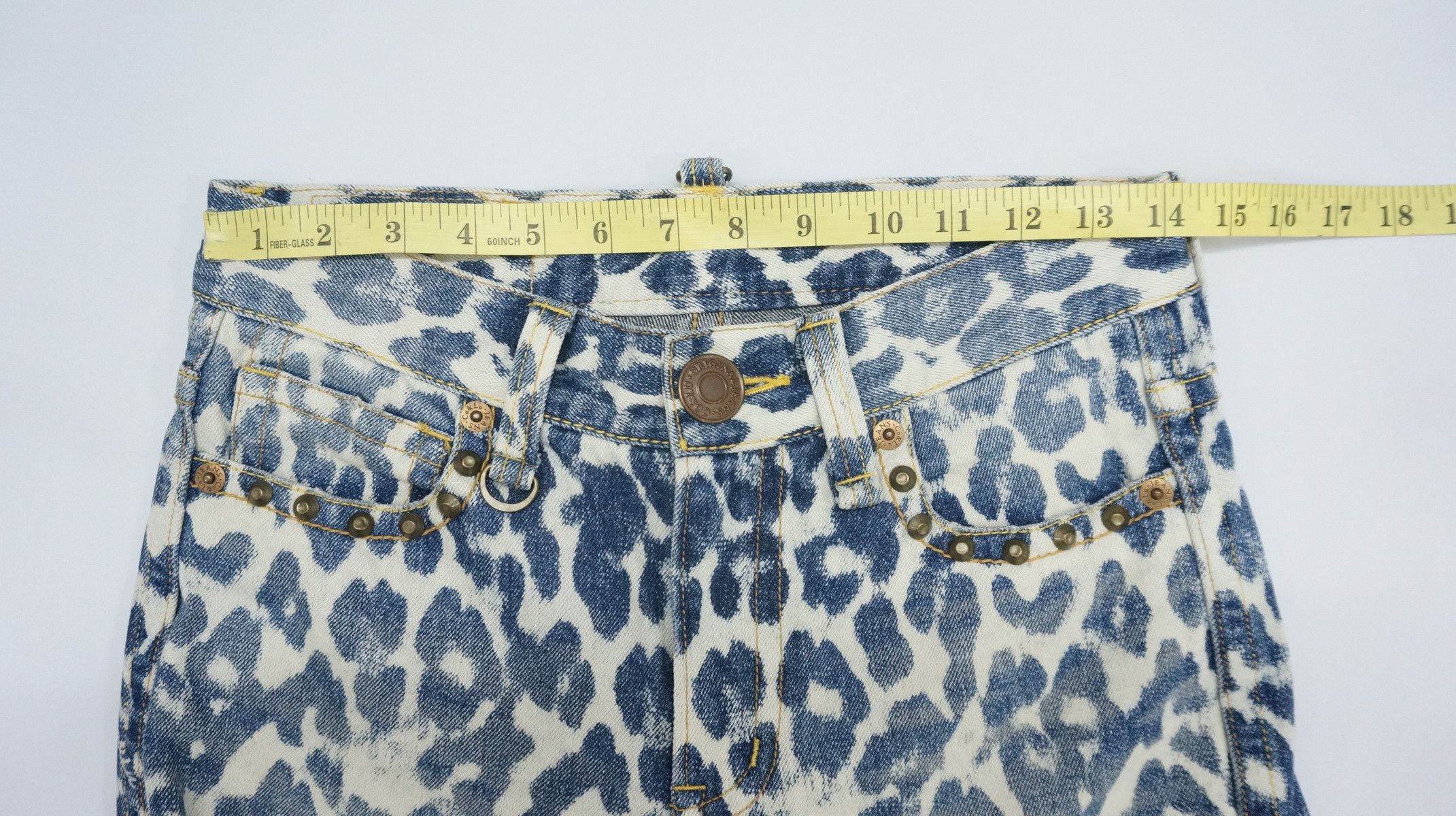 Japanese Brand CO & LU Leopard Print Jeans Size US 28 / EU 44 - 12 Thumbnail