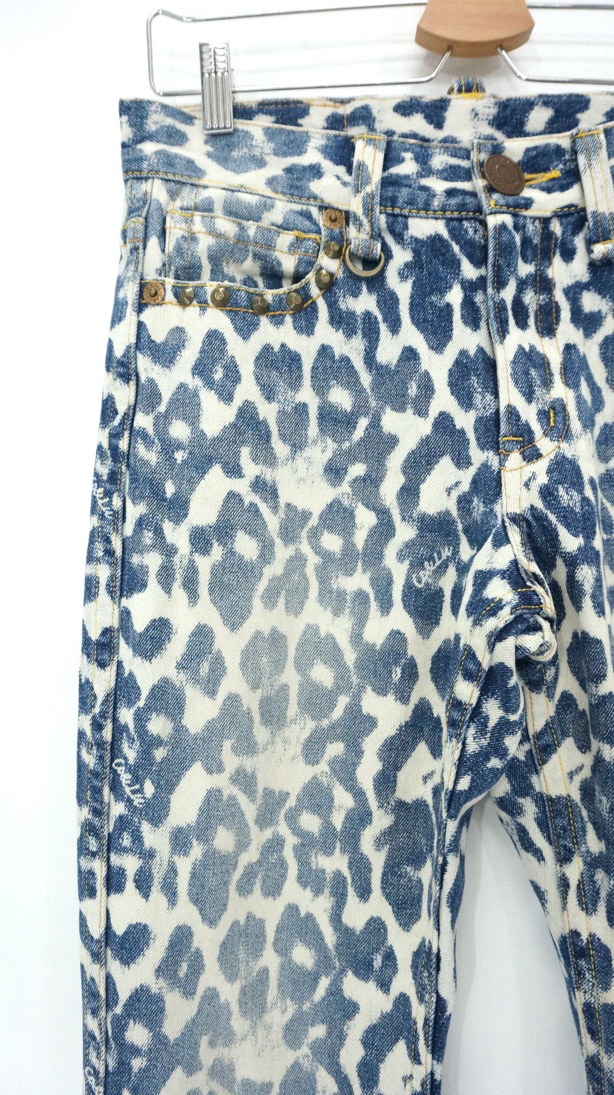 Japanese Brand CO & LU Leopard Print Jeans Size US 28 / EU 44 - 4 Thumbnail