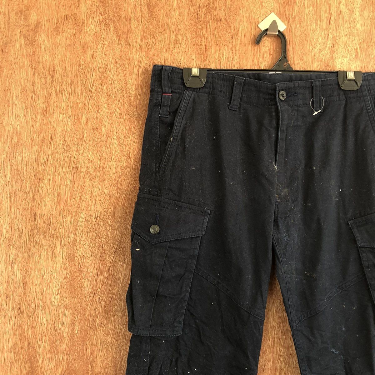Japanese Brand DLL Geride Dark Blue Multipocket Tactical Cargo Pants #c1127 Size US 30 / EU 46 - 6 Thumbnail