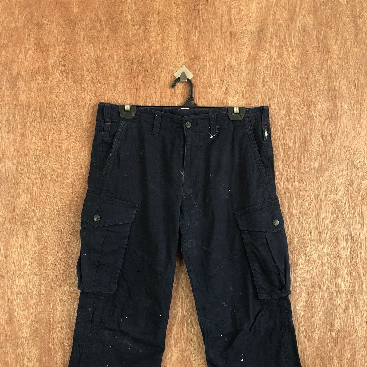 Japanese Brand DLL Geride Dark Blue Multipocket Tactical Cargo Pants #c1127 Size US 30 / EU 46 - 8 Thumbnail