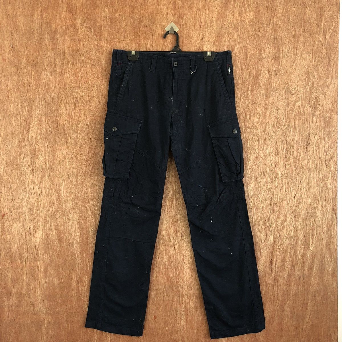 Japanese Brand DLL Geride Dark Blue Multipocket Tactical Cargo Pants #c1127 Size US 30 / EU 46 - 7 Thumbnail
