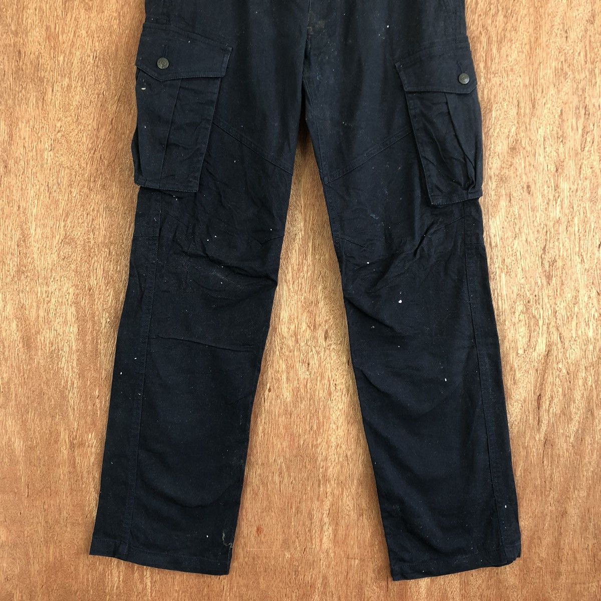 Japanese Brand DLL Geride Dark Blue Multipocket Tactical Cargo Pants #c1127 Size US 30 / EU 46 - 9 Thumbnail