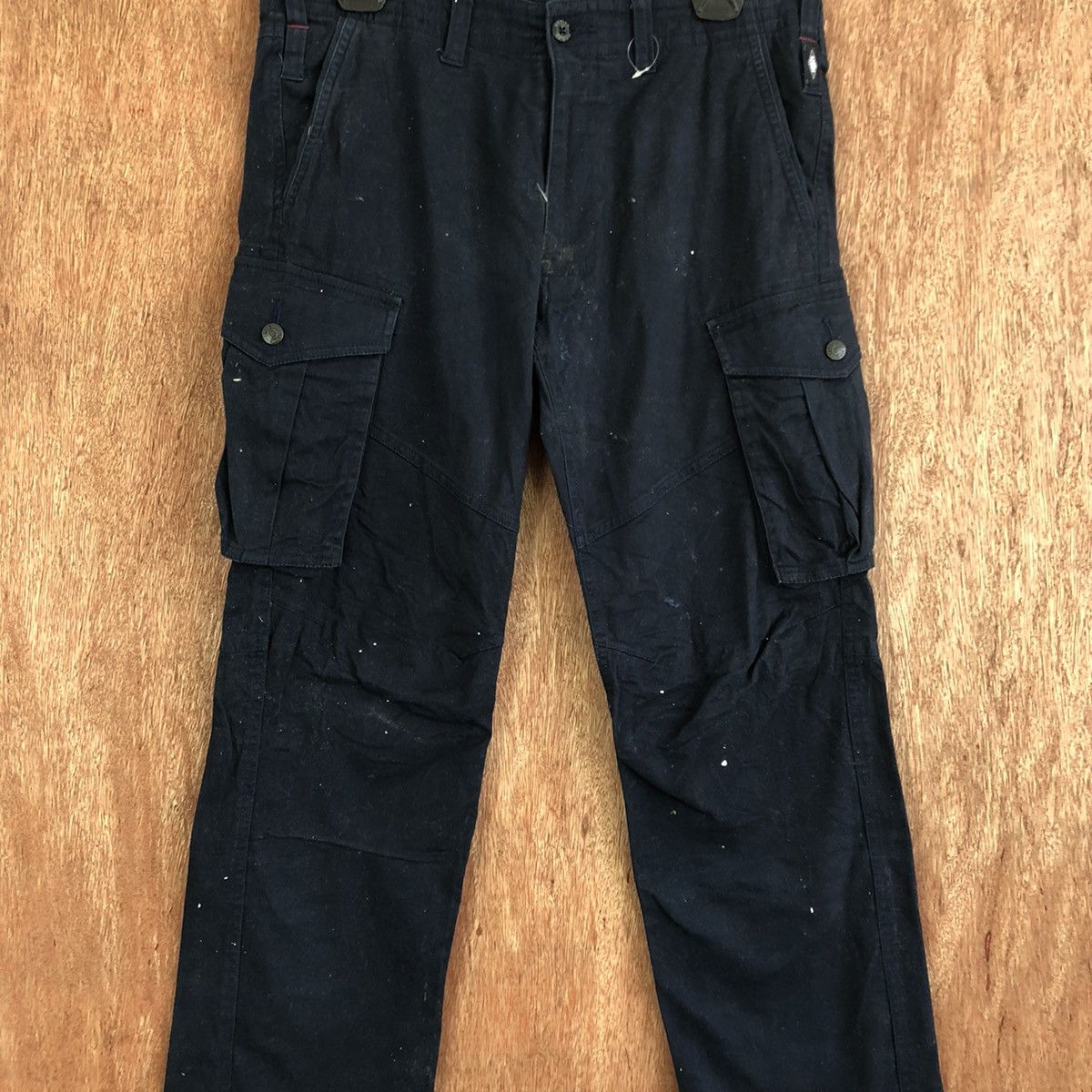 Japanese Brand DLL Geride Dark Blue Multipocket Tactical Cargo Pants #c1127 Size US 30 / EU 46 - 10 Thumbnail