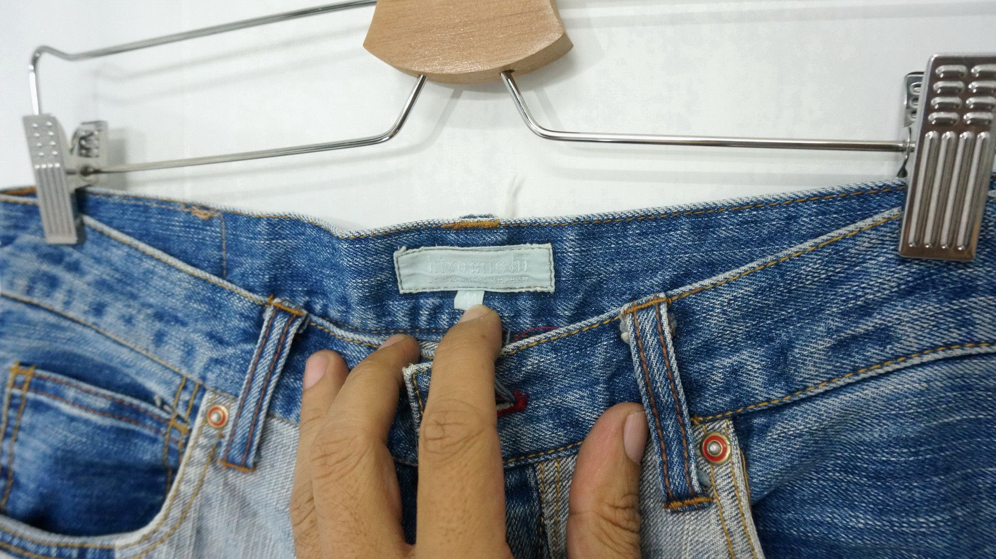 Japanese Brand 🔥 Japan HIROMICHI NAKANO Patchwork Jeans Size US 31 - 9 Thumbnail
