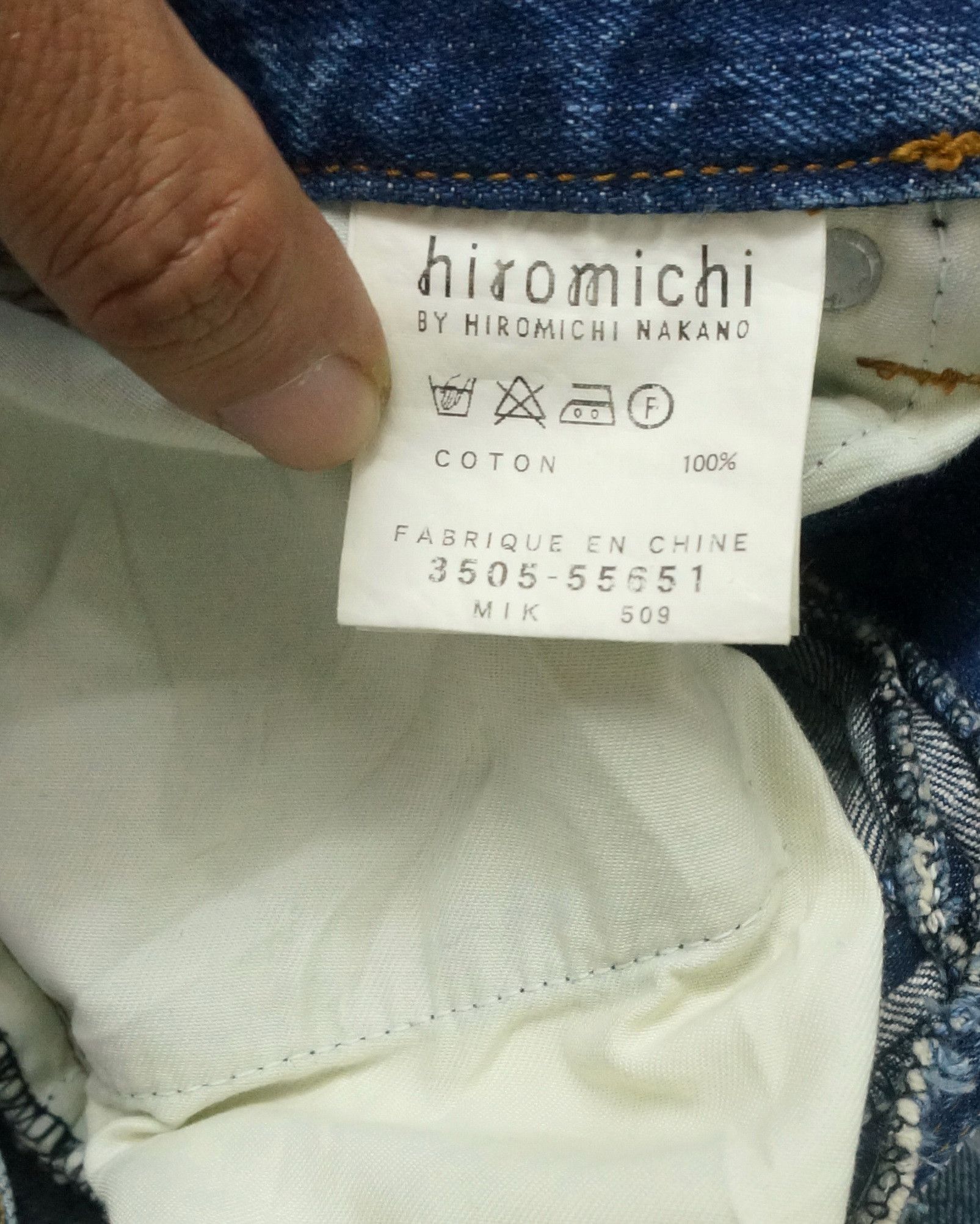 Japanese Brand 🔥 Japan HIROMICHI NAKANO Patchwork Jeans Size US 31 - 18 Thumbnail