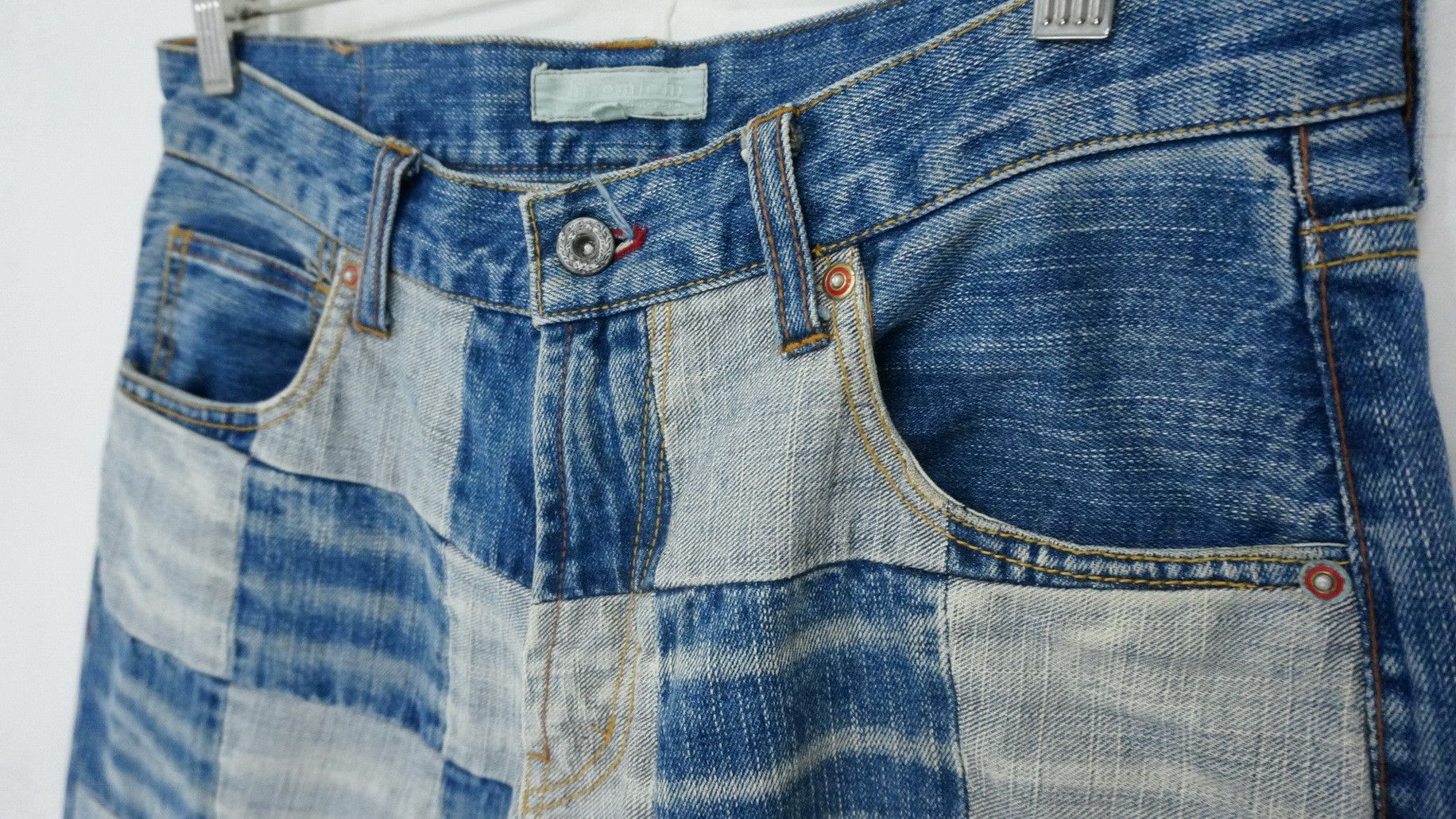 Japanese Brand 🔥 Japan HIROMICHI NAKANO Patchwork Jeans Size US 31 - 4 Thumbnail