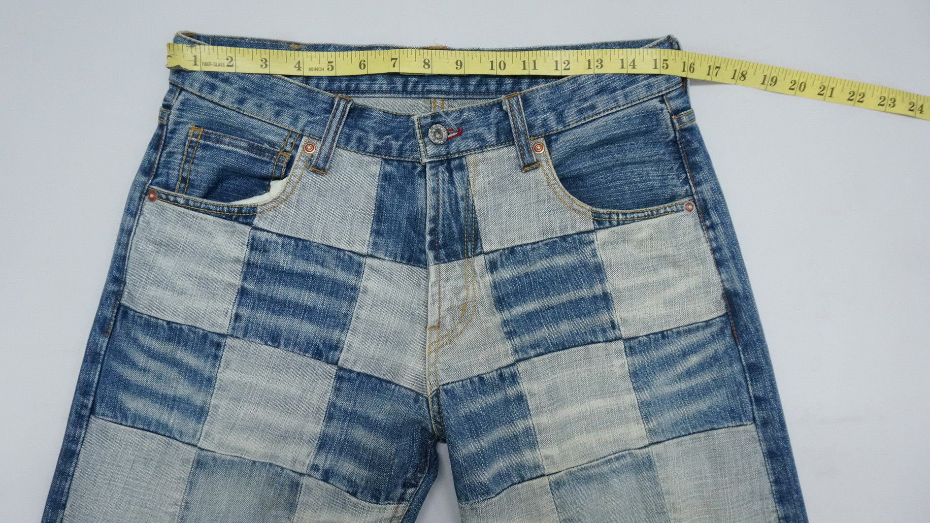 Japanese Brand 🔥 Japan HIROMICHI NAKANO Patchwork Jeans Size US 31 - 13 Thumbnail