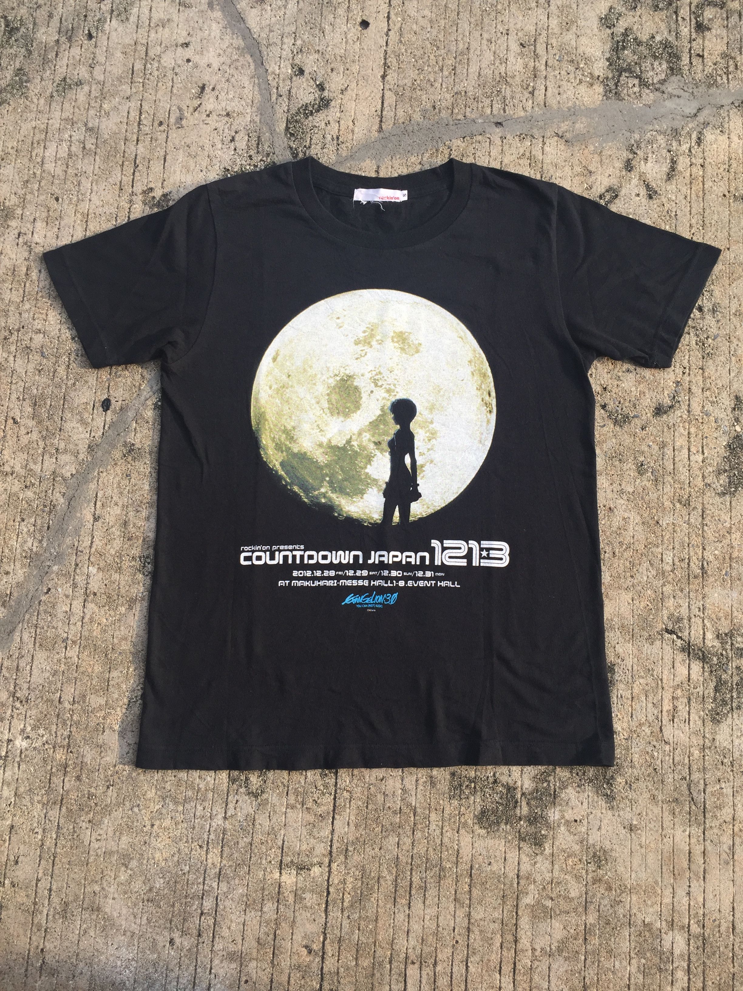 image of Anima x Cartoon Network Vintage Neon Genesis Evangelion 3.0 Shirt in Black, Men's (Size Small)