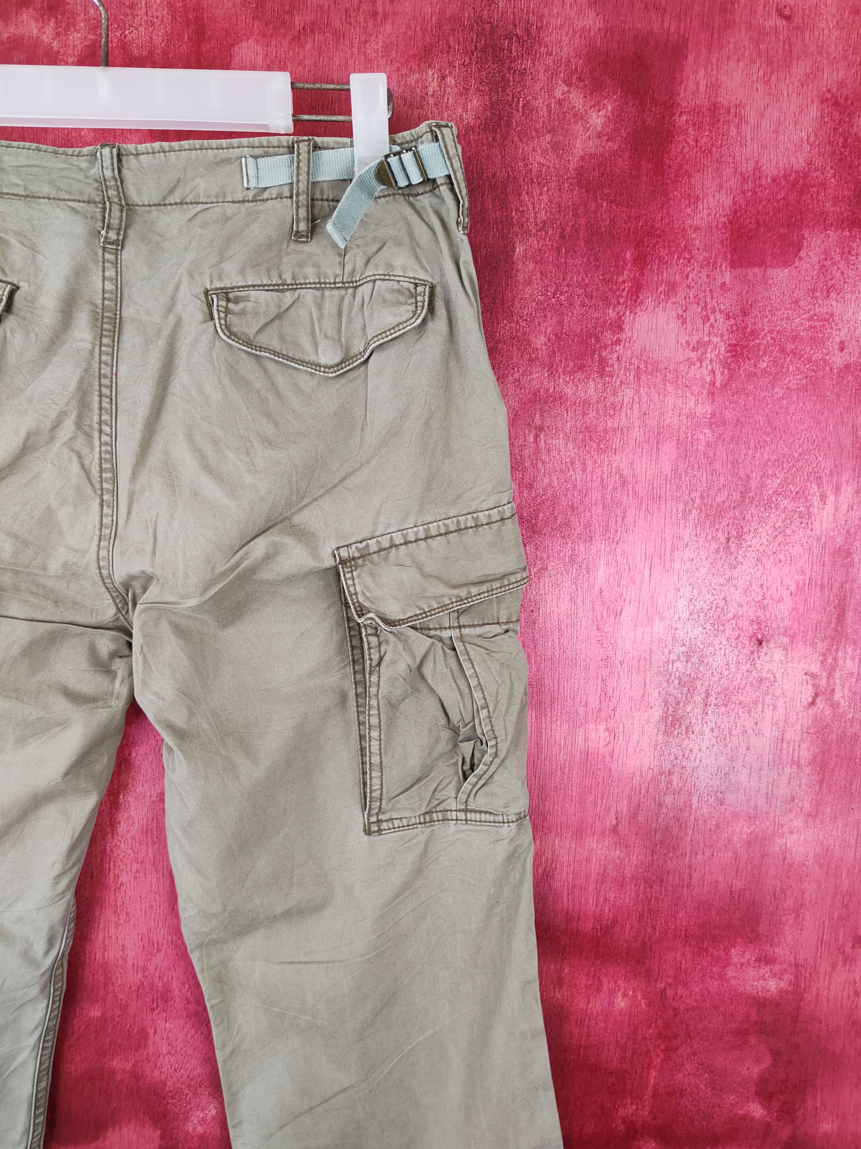 Japanese Brand Ray Beams Army Green Multi Pocket Tactical Cargo Pants #S505 Size US 30 / EU 46 - 9 Thumbnail