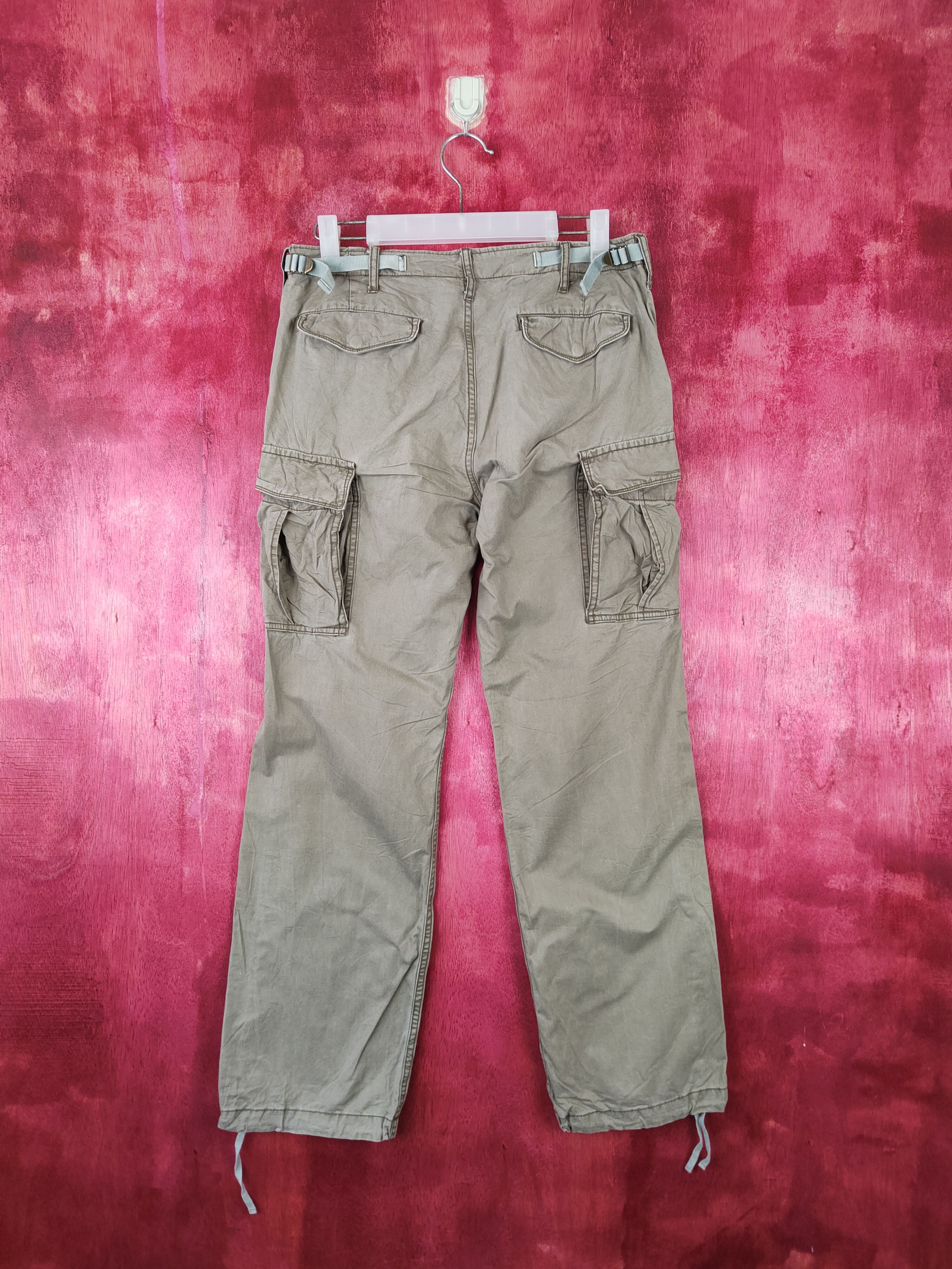 Japanese Brand Ray Beams Army Green Multi Pocket Tactical Cargo Pants #S505 Size US 30 / EU 46 - 6 Thumbnail