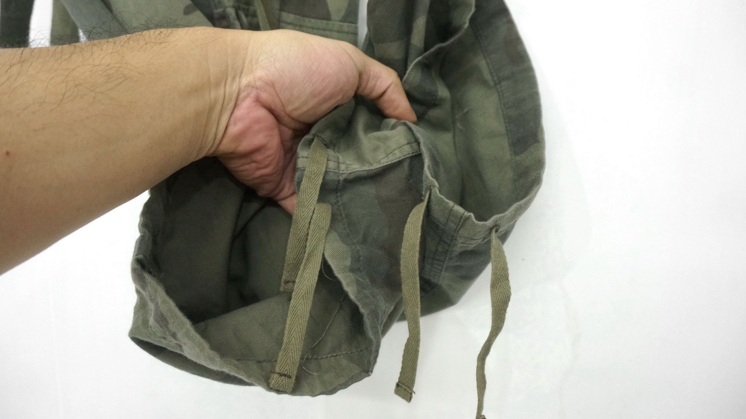 Japanese Brand REIZ Soft Cotton Camo Flared Roll up Bondage Women's Cargo Size 31" - 12 Thumbnail