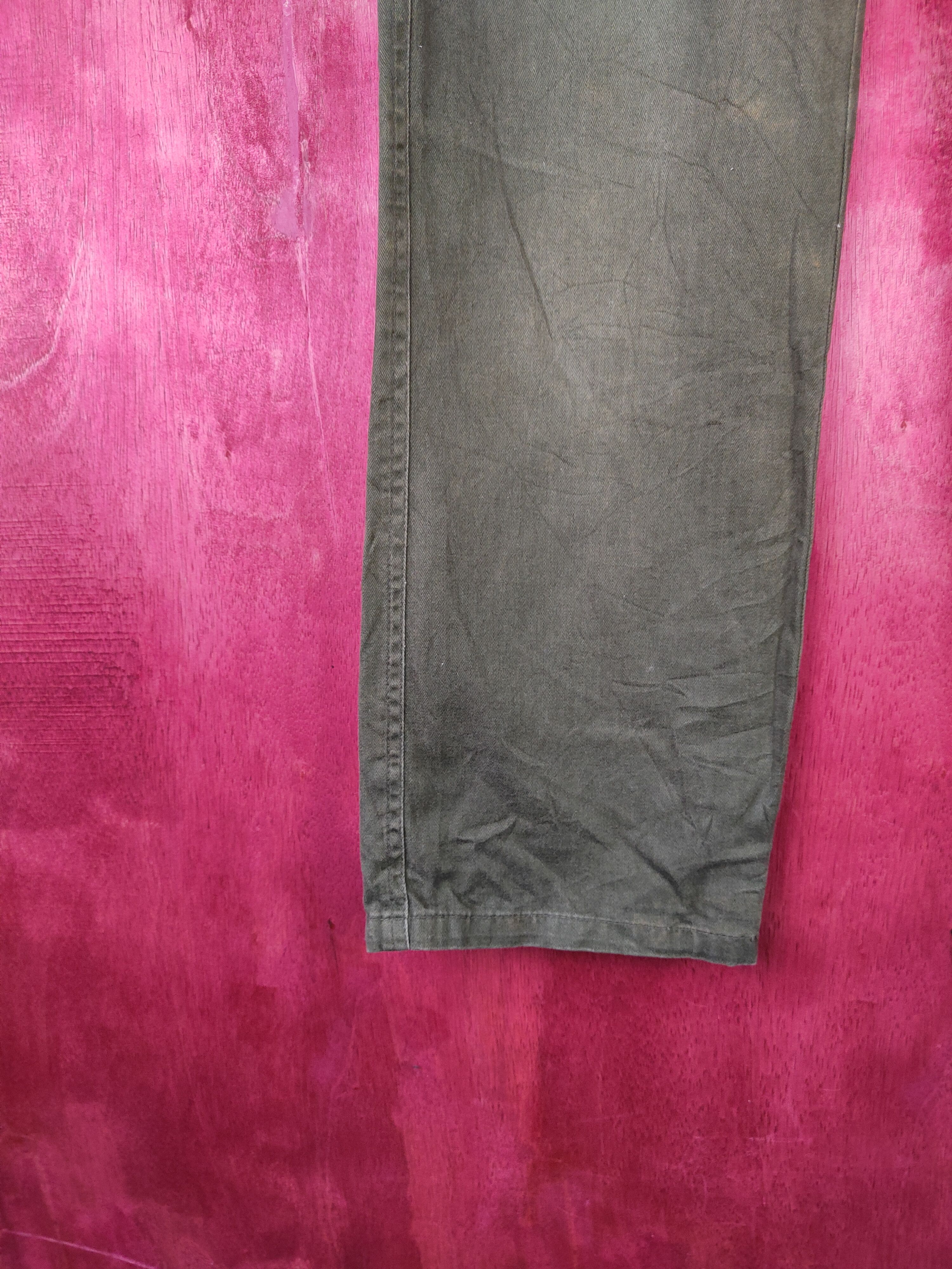 Japanese Brand Gaminerie Dark Green Multi Pocket Tactical Cargo Pants #S503 Size US 30 / EU 46 - 4 Thumbnail