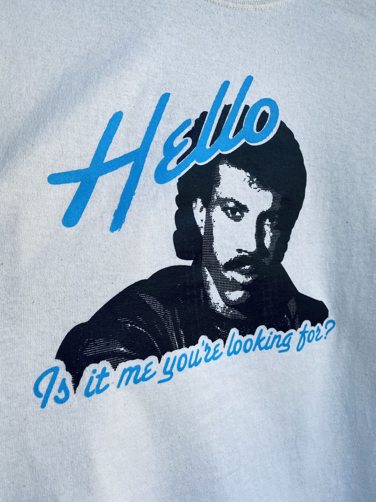 Band Tees Lionel Richie “Hello” Promo T Shirt Men’s White Size US M / EU 48-50 / 2 - 6 Thumbnail