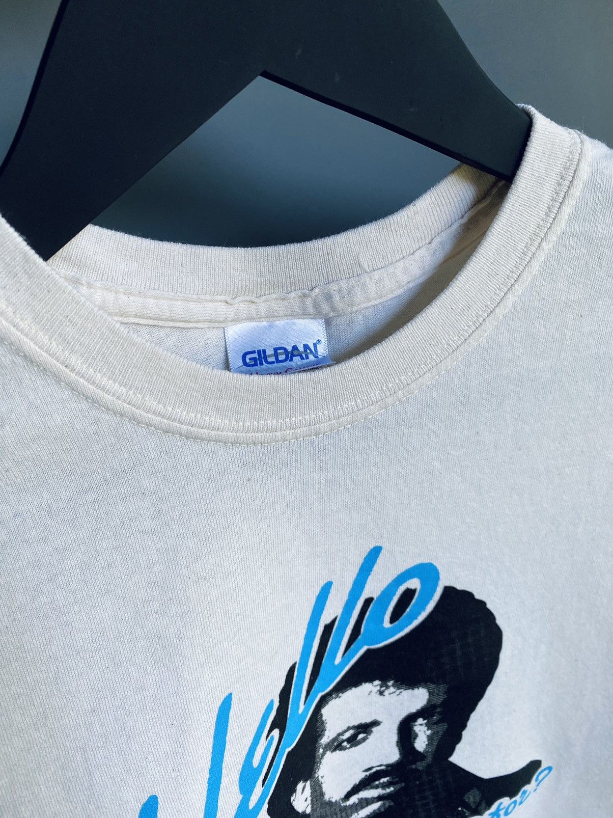 Band Tees Lionel Richie “Hello” Promo T Shirt Men’s White Size US M / EU 48-50 / 2 - 9 Thumbnail