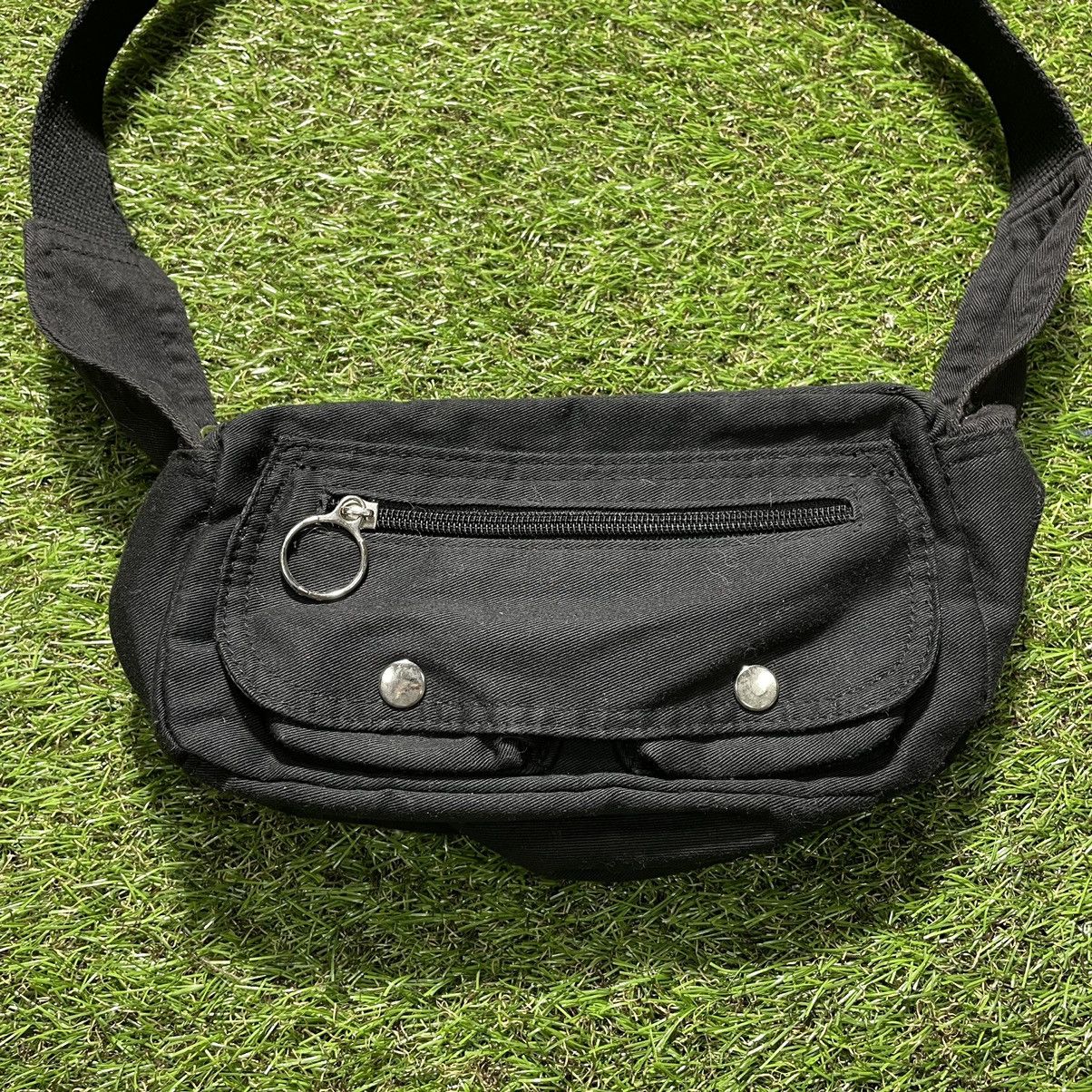 Vintage Vintage Y2K Black Nylon Crossbody Bag Multiple Pockets OS Size ONE SIZE - 3 Thumbnail