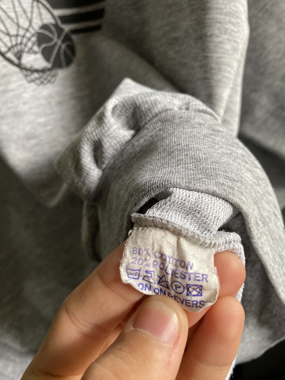Reebok × Vintage Vintage 90s Reebok Basketball Sweatshirt Men’s Grey Oversize Size US XL / EU 56 / 4 - 9 Thumbnail