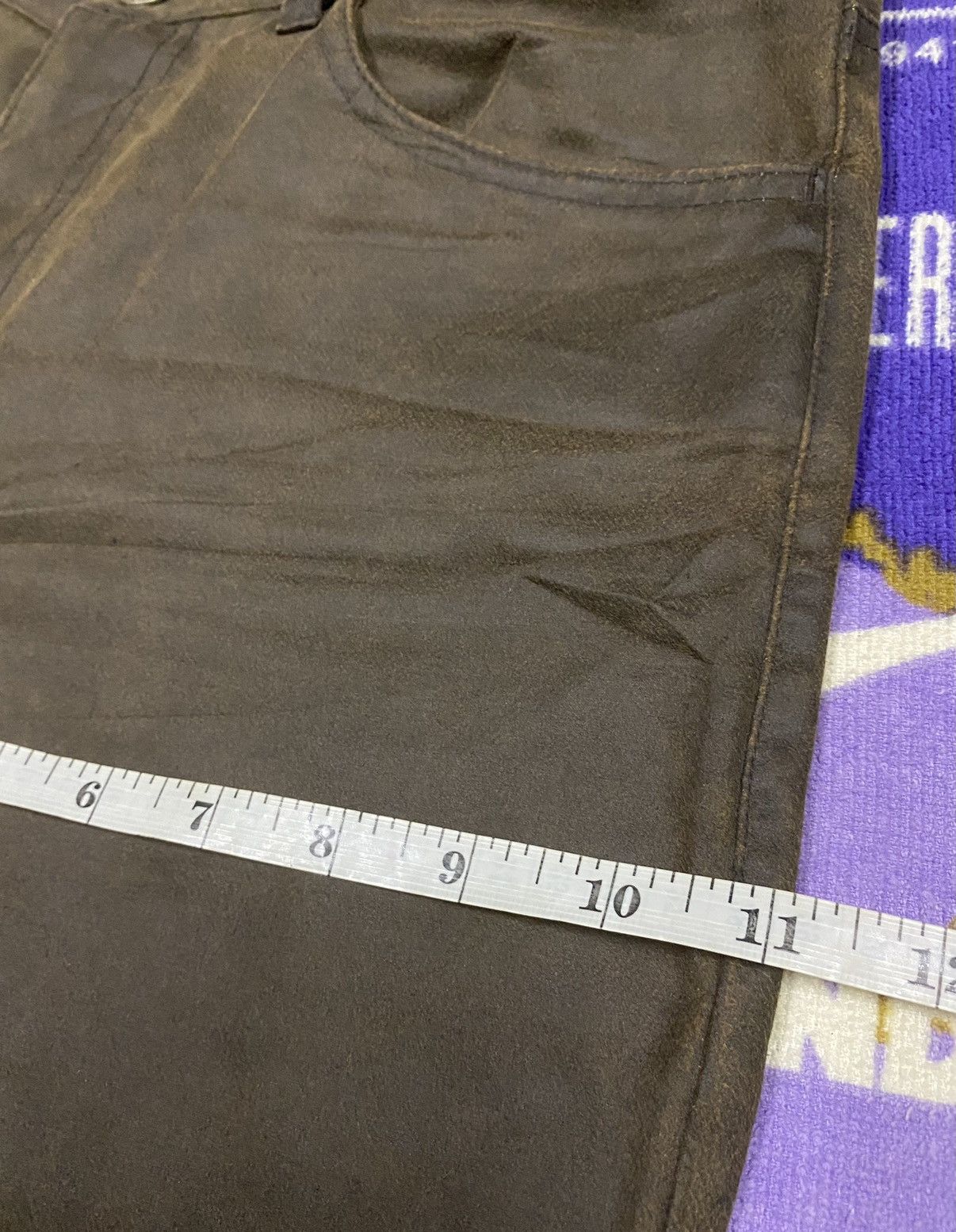 Japanese Brand MORGAN DE TOI HOMME Suede Leather Pants x Rare Size US 30 / EU 46 - 22 Thumbnail