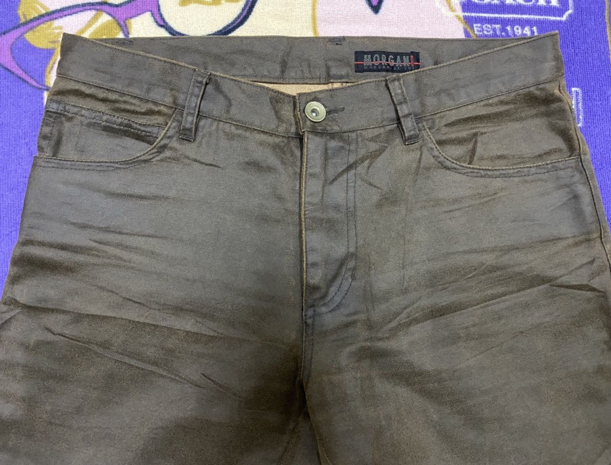 Japanese Brand MORGAN DE TOI HOMME Suede Leather Pants x Rare Size US 30 / EU 46 - 4 Thumbnail