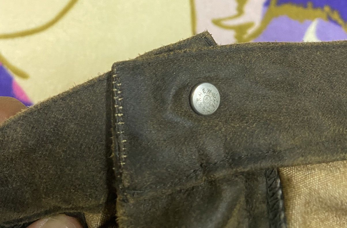 Japanese Brand MORGAN DE TOI HOMME Suede Leather Pants x Rare Size US 30 / EU 46 - 17 Thumbnail