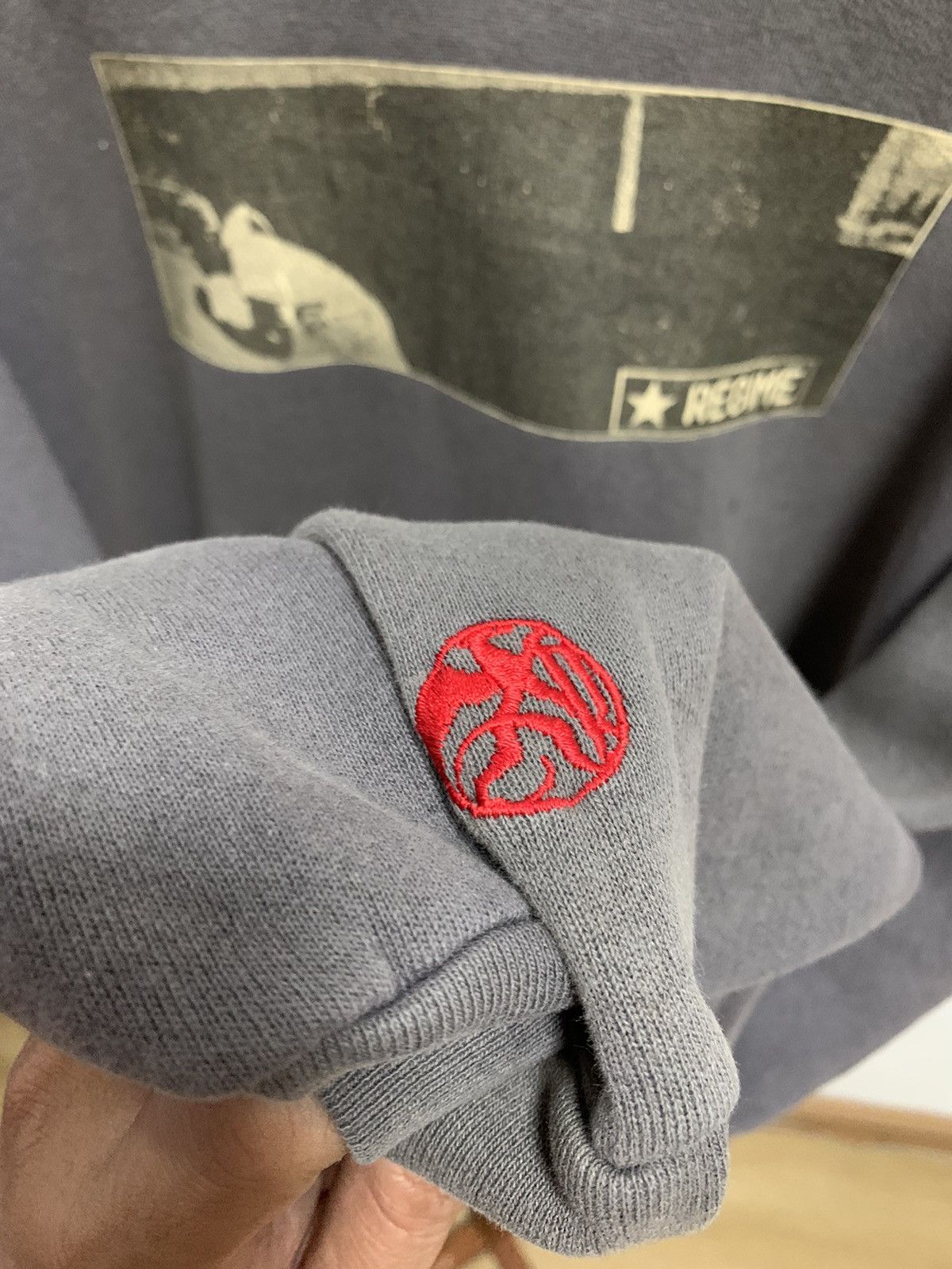 Japanese Brand × Vintage Vintage Regime Hoodie Distressed Size US L / EU 52-54 / 3 - 5 Thumbnail