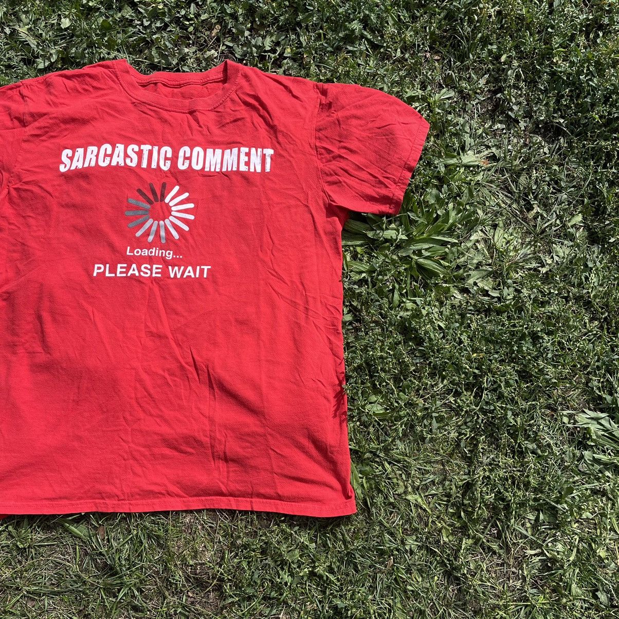 Vintage Vintage Y2K Sun Faded Graphic Tee Sarcastic Streetwear L Size US L / EU 52-54 / 3 - 3 Thumbnail