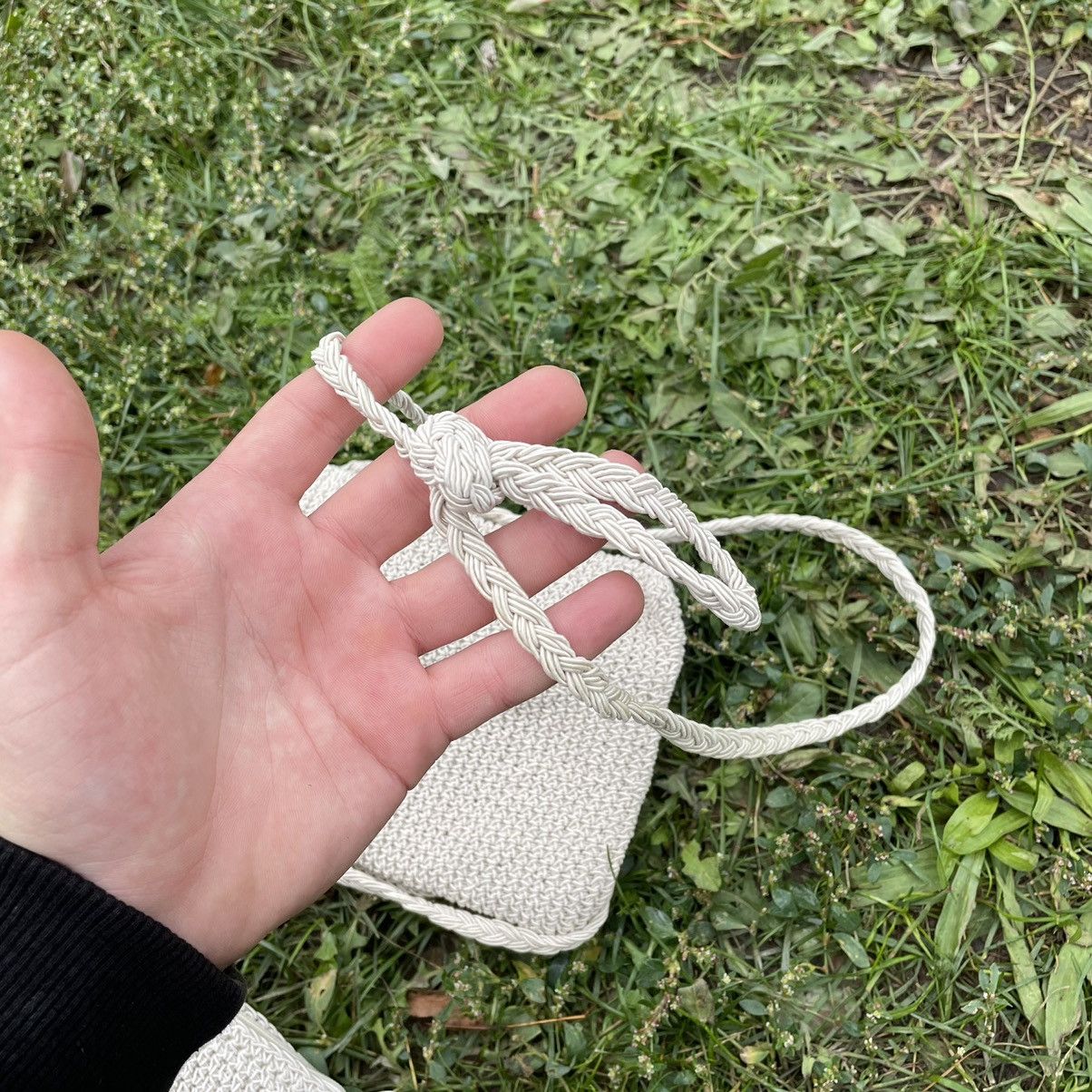 Vintage Vintage Y2K Knitted Crossbody Bag Cream Streetwear Drip OS Size ONE SIZE - 6 Thumbnail