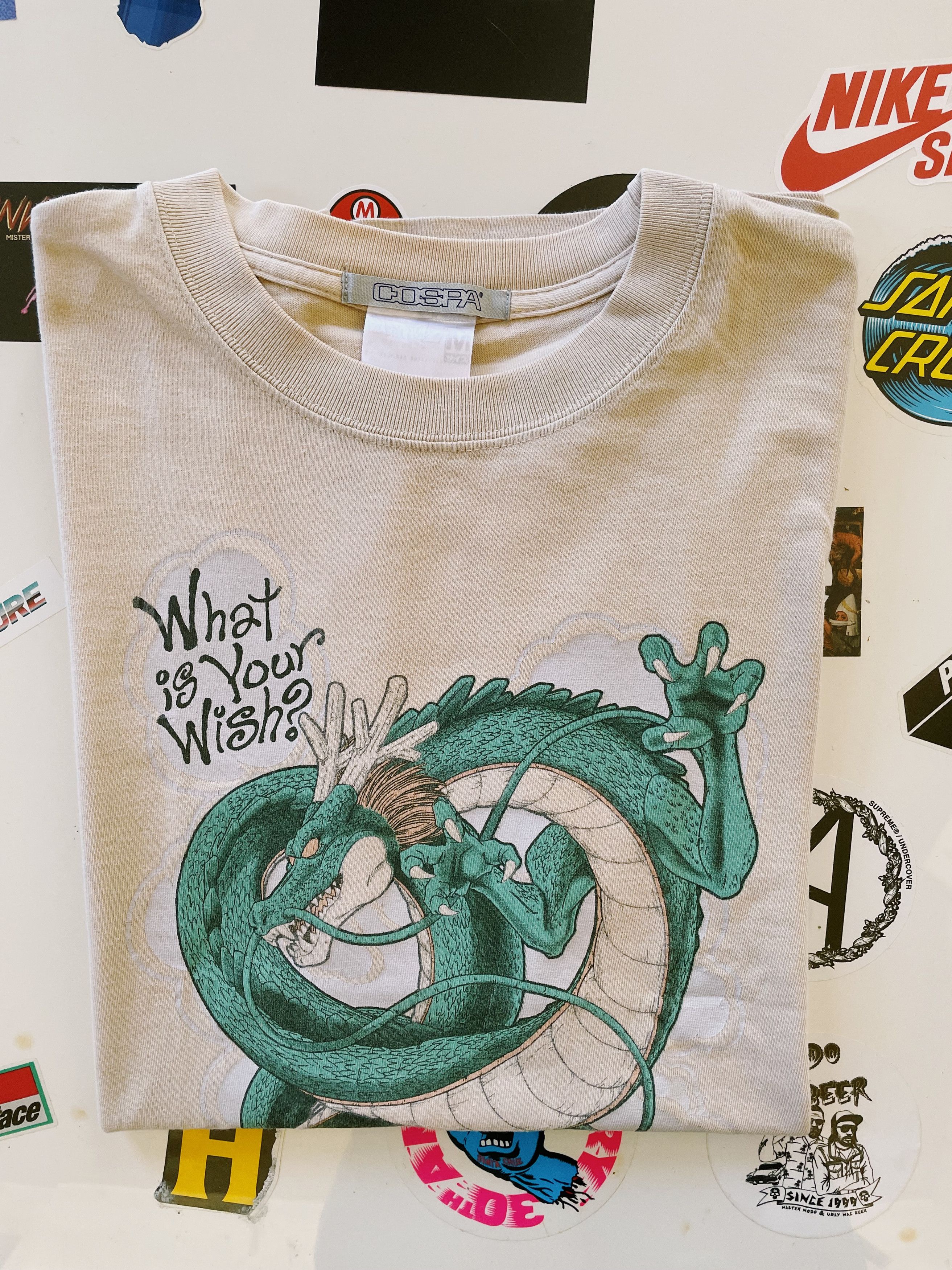 Cartoon Network × Japanese Brand × Vintage Vintage Y2K Dragon Ball Z X COSPA Shenron T-shirt Cream Size US M / EU 48-50 / 2 - 5 Thumbnail