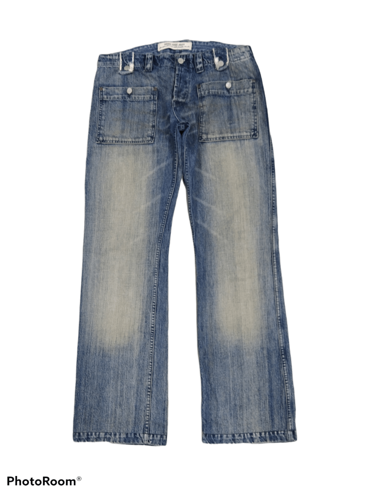 image of Distressed Bushpants Diesel Made In Italy in Blue Distressed, Men's (Size 34)