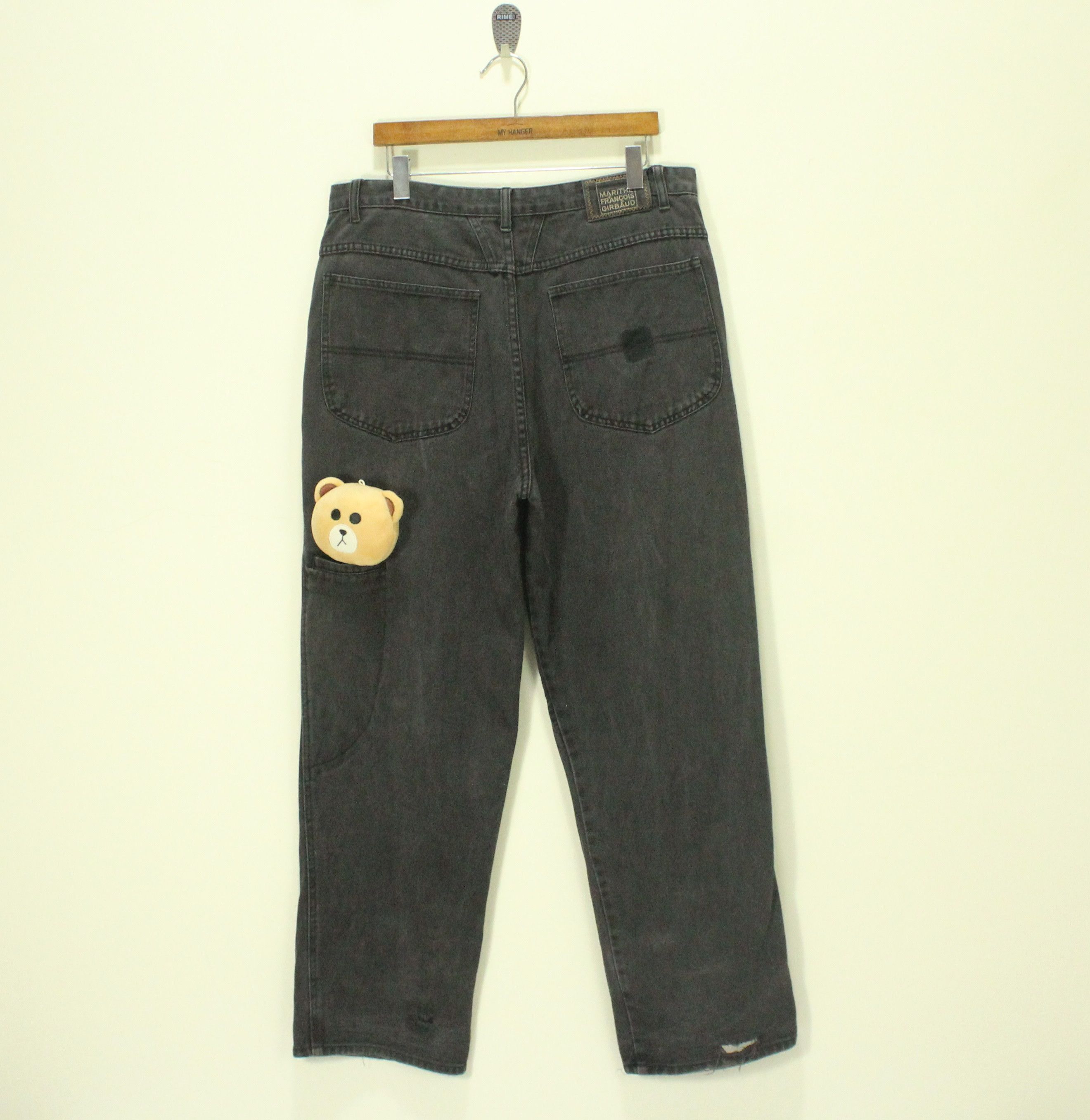 Marithe + Francois Girbaud Vintage MARITHE FRANCOIS GIRBAUD Denim Baggy Distressed Size US 36 / EU 52 - 1 Thumbnail