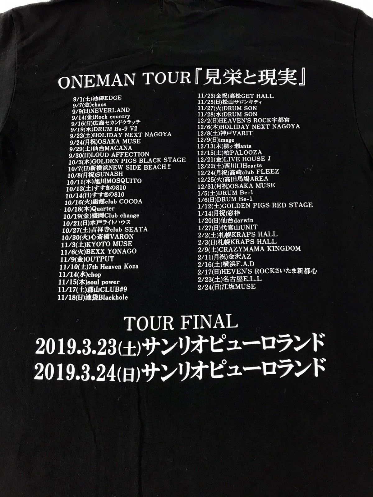 Japanese Brand × Vintage The Raid Oneman Tour 2019 Japanese Band T-shirt Tape Logo Size US L / EU 52-54 / 3 - 4 Thumbnail