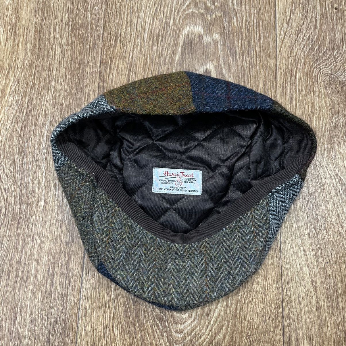 Vintage Vintage Y2K Harris Tweed Patchwork Cap Streetwear Grunge OS Size ONE SIZE - 2 Thumbnail