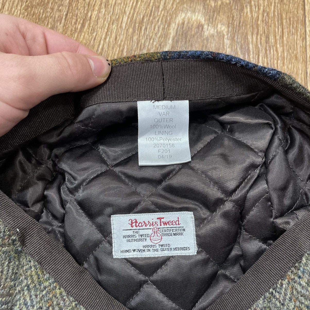 Vintage Vintage Y2K Harris Tweed Patchwork Cap Streetwear Grunge OS Size ONE SIZE - 3 Thumbnail
