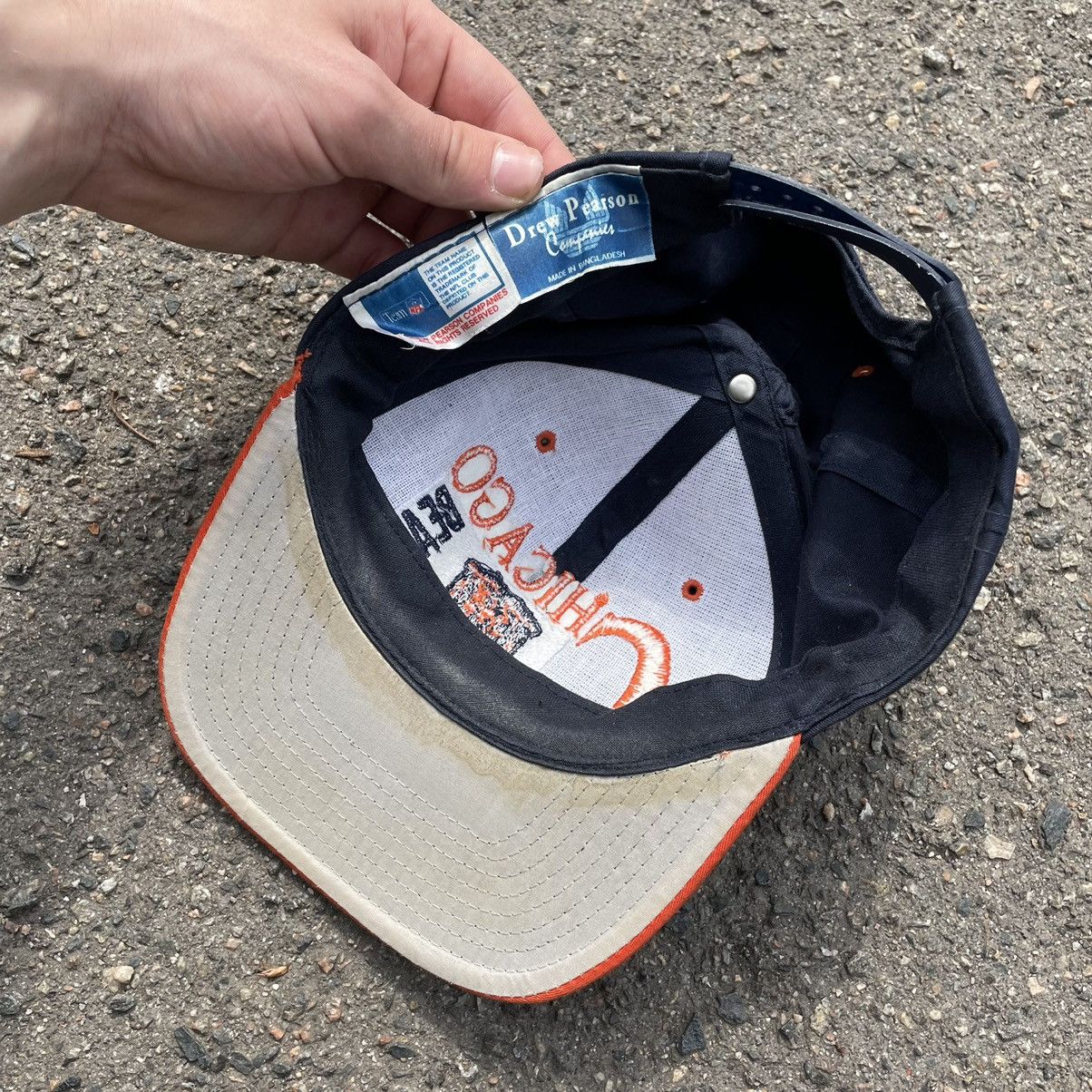 Vintage Vintage 90s Chicago Bears Logo Snapback Cap Navy Orange OS Size ONE SIZE - 4 Thumbnail