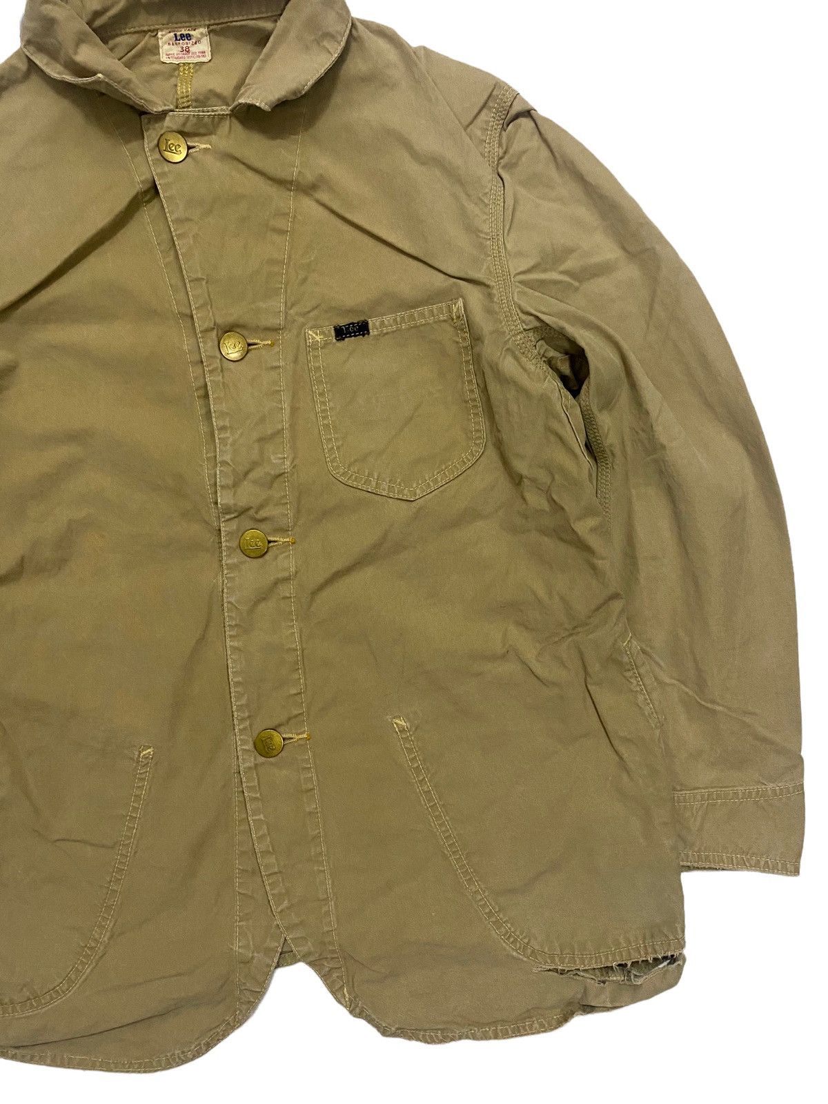 Lee × Vintage 70s🔥 Lee Union Made Overshirt Work Jacket Size US M / EU 48-50 / 2 - 3 Thumbnail
