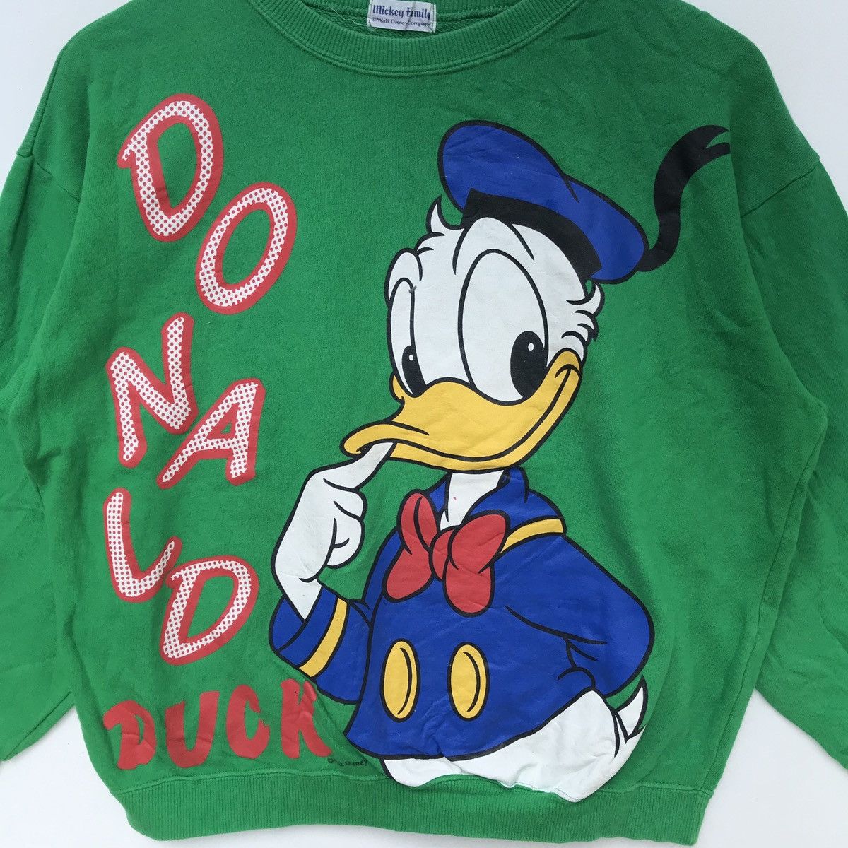 Disney × Vintage Vintage Donald Duck Sweatshirt Big Logo Spell Out Disney Size US M / EU 48-50 / 2 - 3 Thumbnail