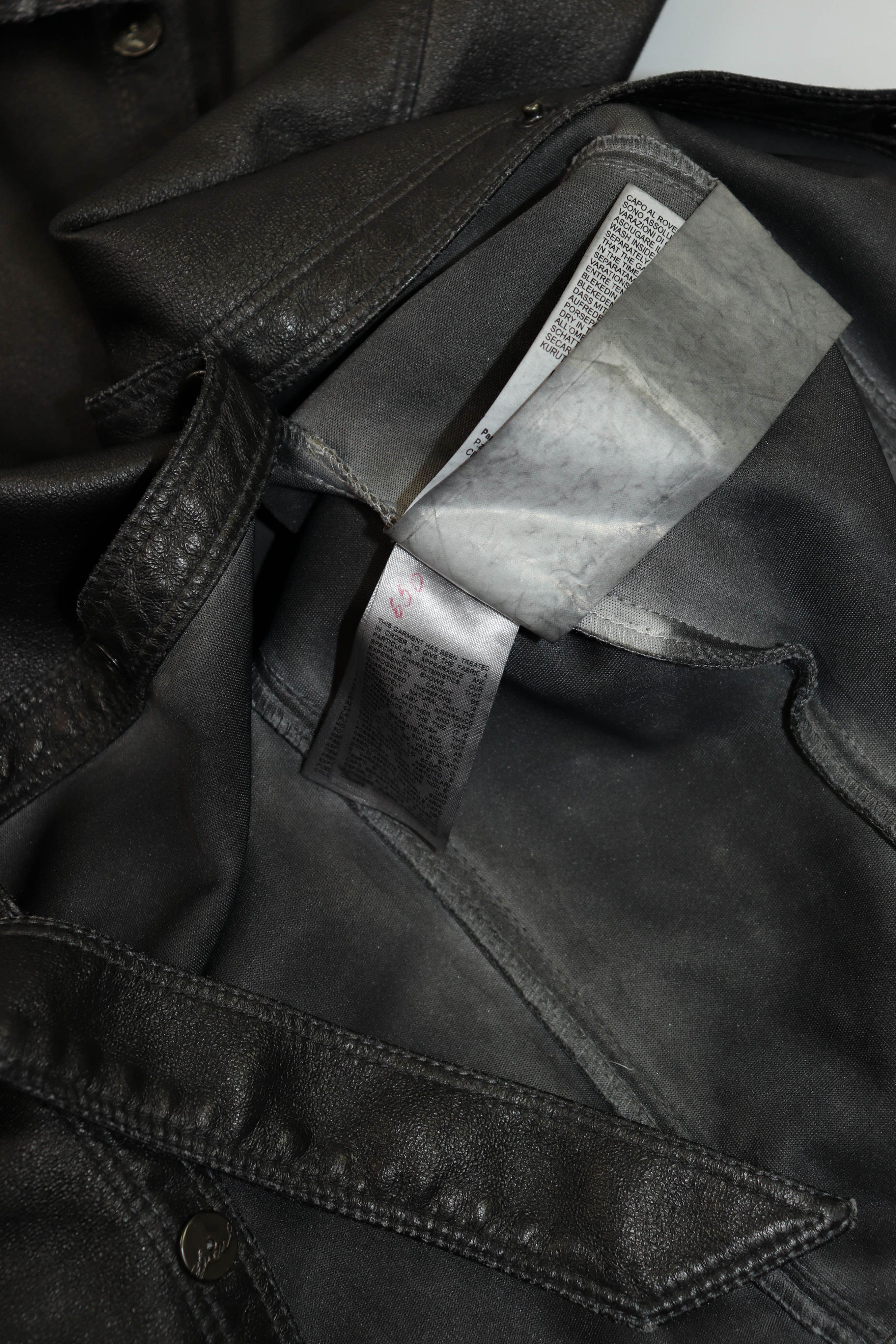 Diesel Diesel Dark Gray Faux Leather Women’s Belted Long Vest Size M / US 6-8 / IT 42-44 - 13 Thumbnail