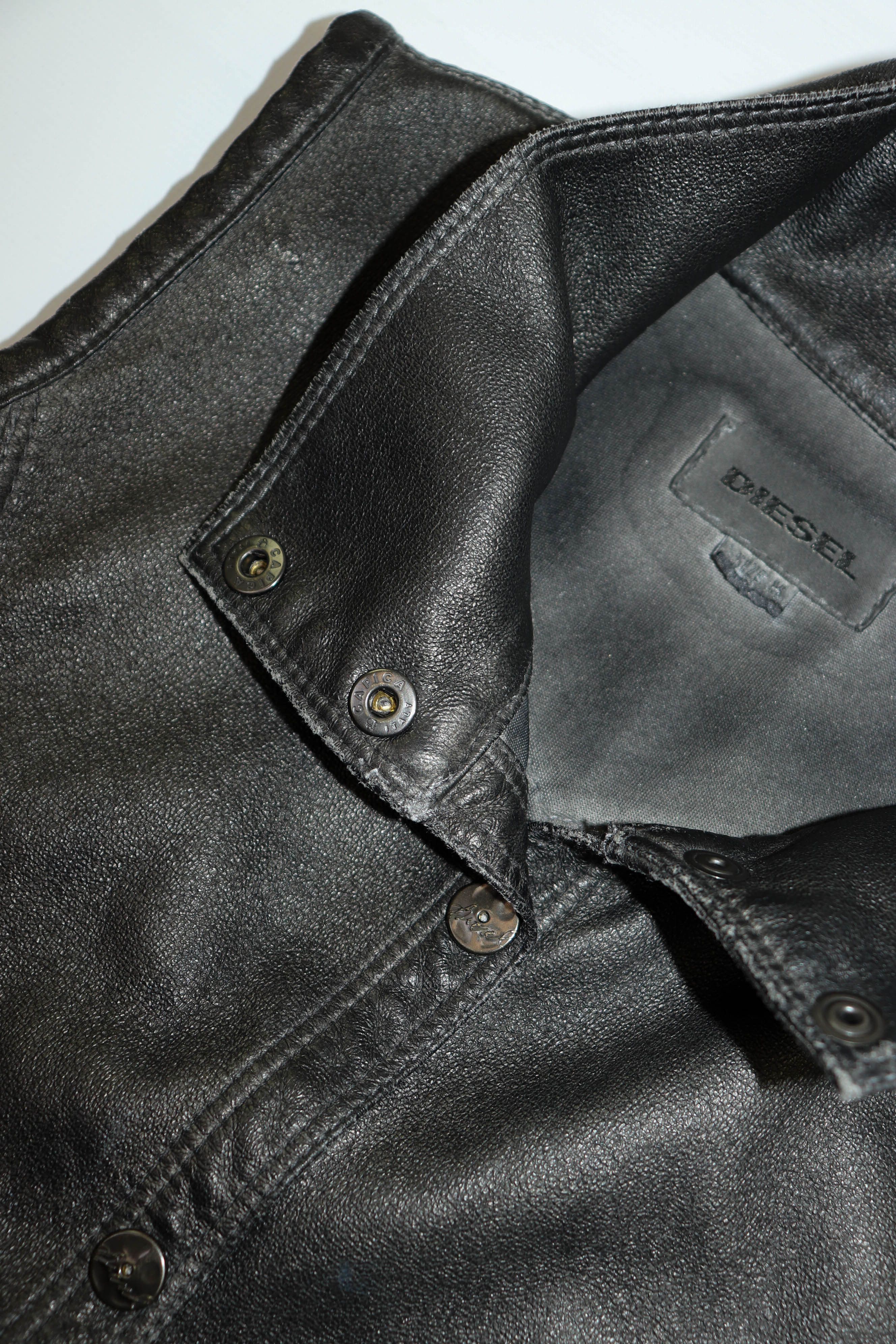 Diesel Diesel Dark Gray Faux Leather Women’s Belted Long Vest Size M / US 6-8 / IT 42-44 - 10 Thumbnail